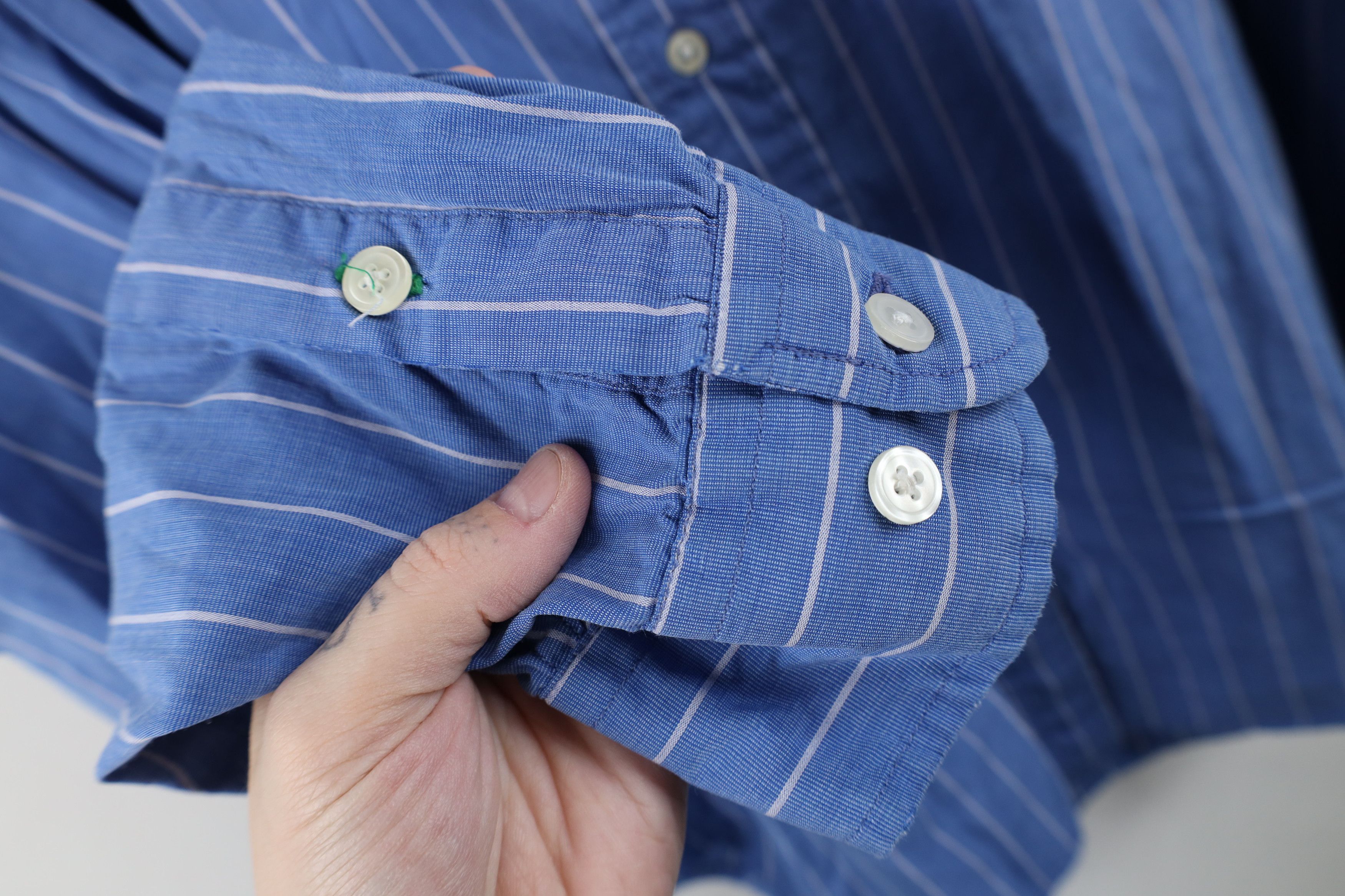 Tommy Hilfiger Vintage 90s Tommy Hilfiger Cotton Oxford Button Down Shirt Size US L / EU 52-54 / 3 - 7 Thumbnail