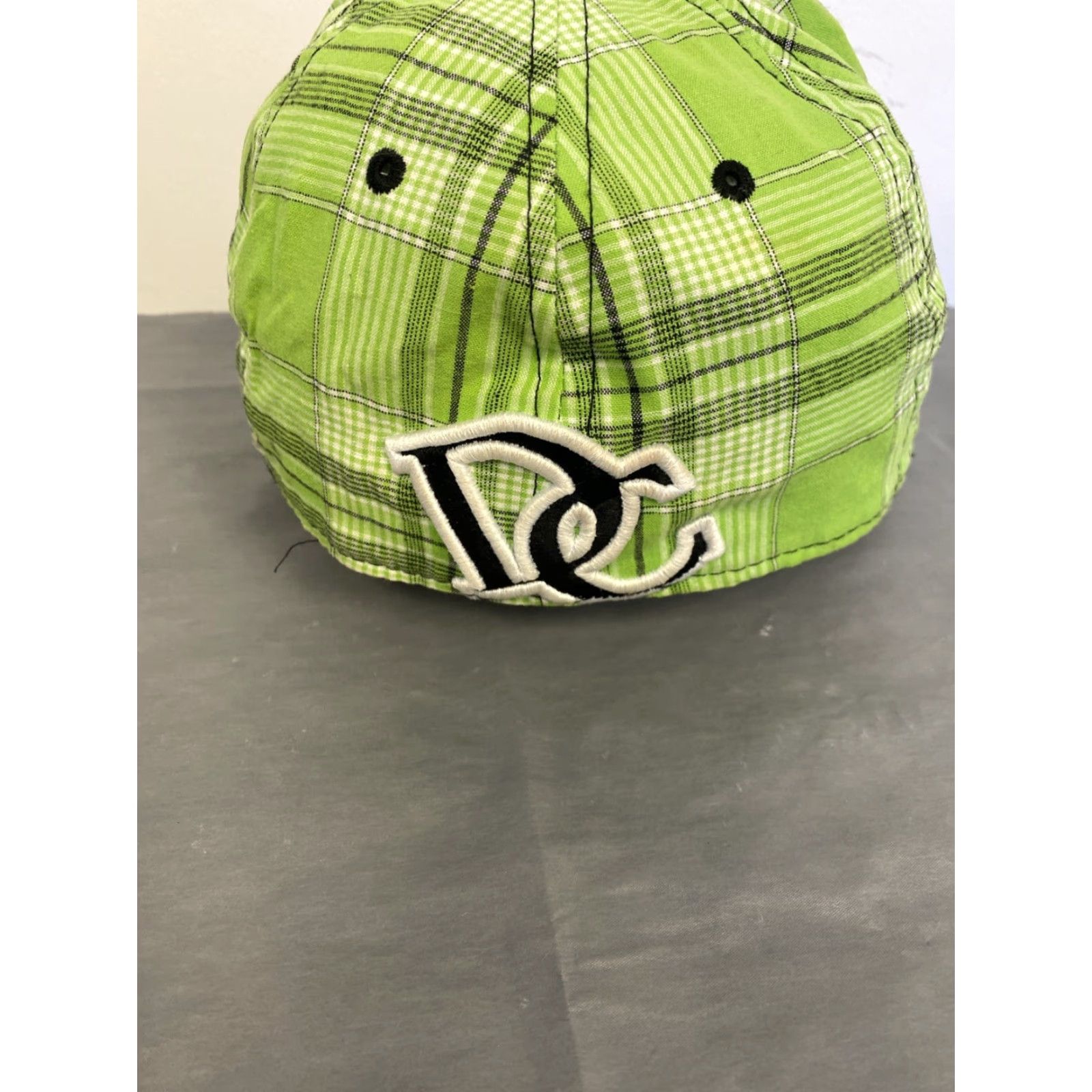 Hunter City Hunter Green Plaid Baseball Cap Adult Medium DC Ball Logo Casual Mens Size ONE SIZE - 4 Thumbnail