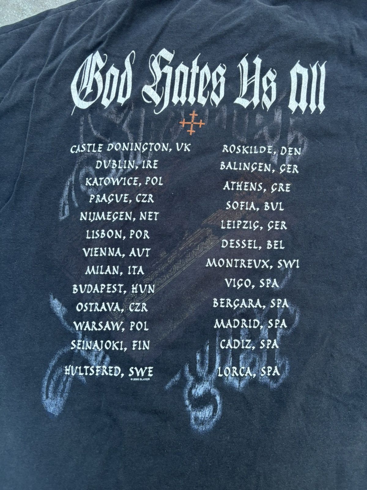 Band Tees Vintage Y2K 2000s Slayer T Shirt Size US XL / EU 56 / 4 - 4 Thumbnail