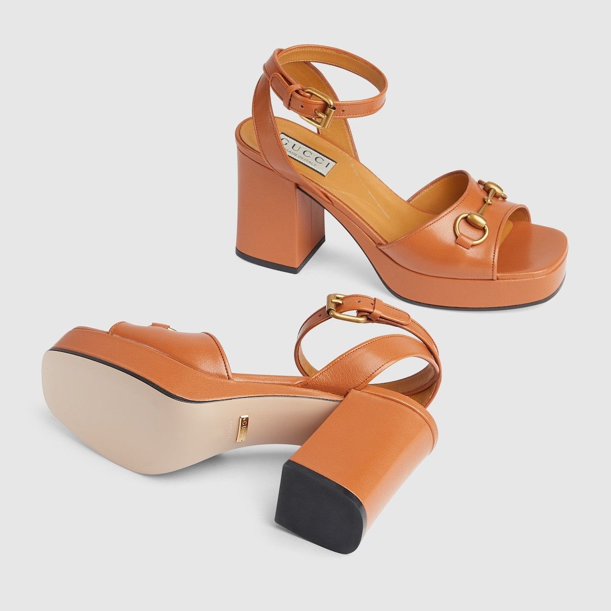 Gucci oc11z1025 Horsebit Sandals in Brown Size US 8.5 / IT 38.5 - 5 Thumbnail