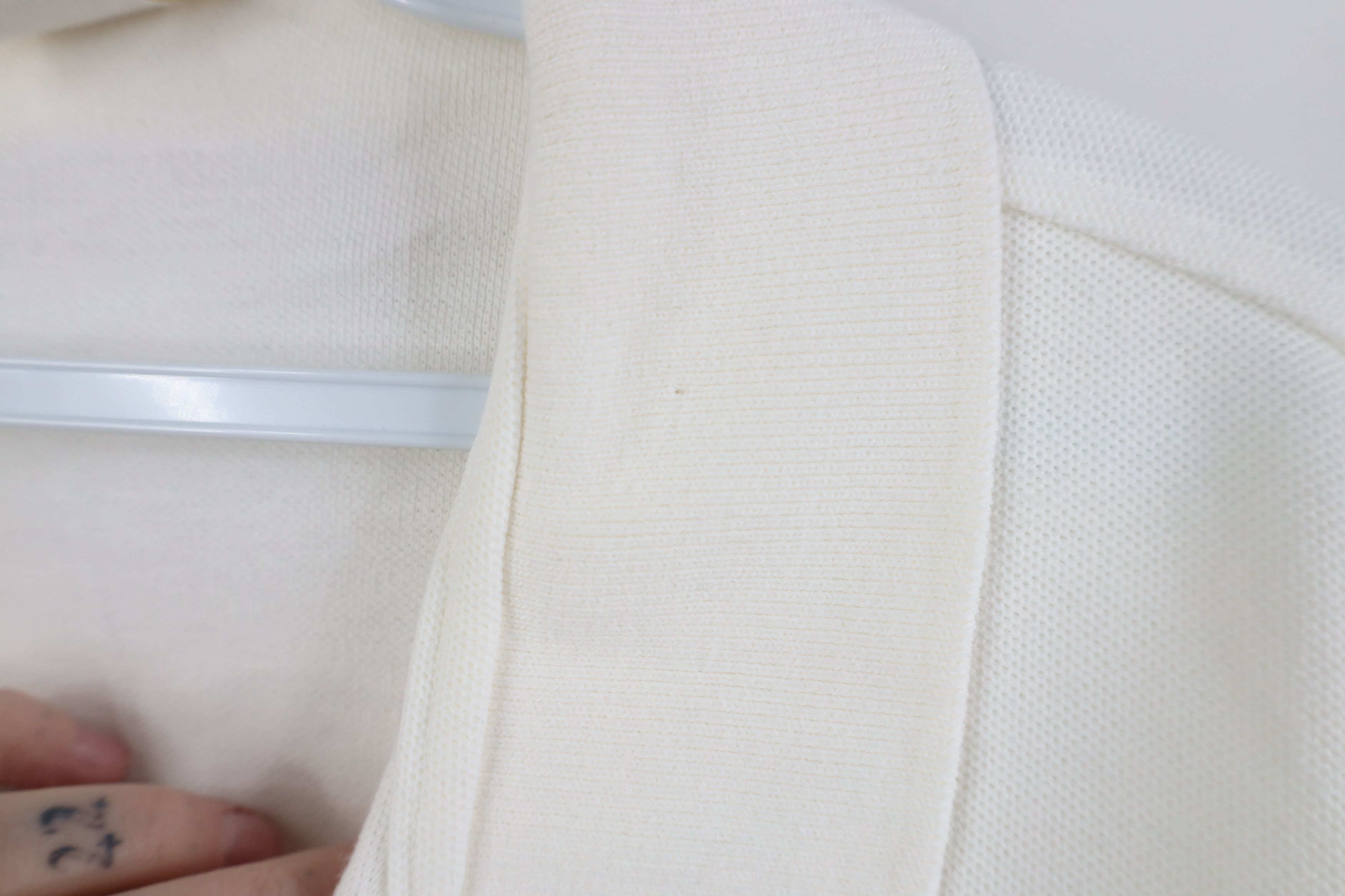 L.L. Bean Vintage 90s LL Bean Knit Collared Golf Polo White USA Size US XL / EU 56 / 4 - 7 Thumbnail
