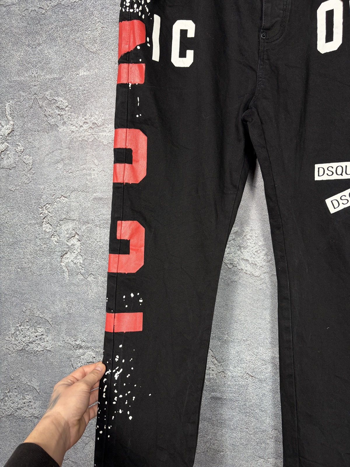 Dsquared2 Dsquared2 Icon Logo Graphic Print Black Denim Jeans Size 35 Size US 34 / EU 50 - 6 Thumbnail