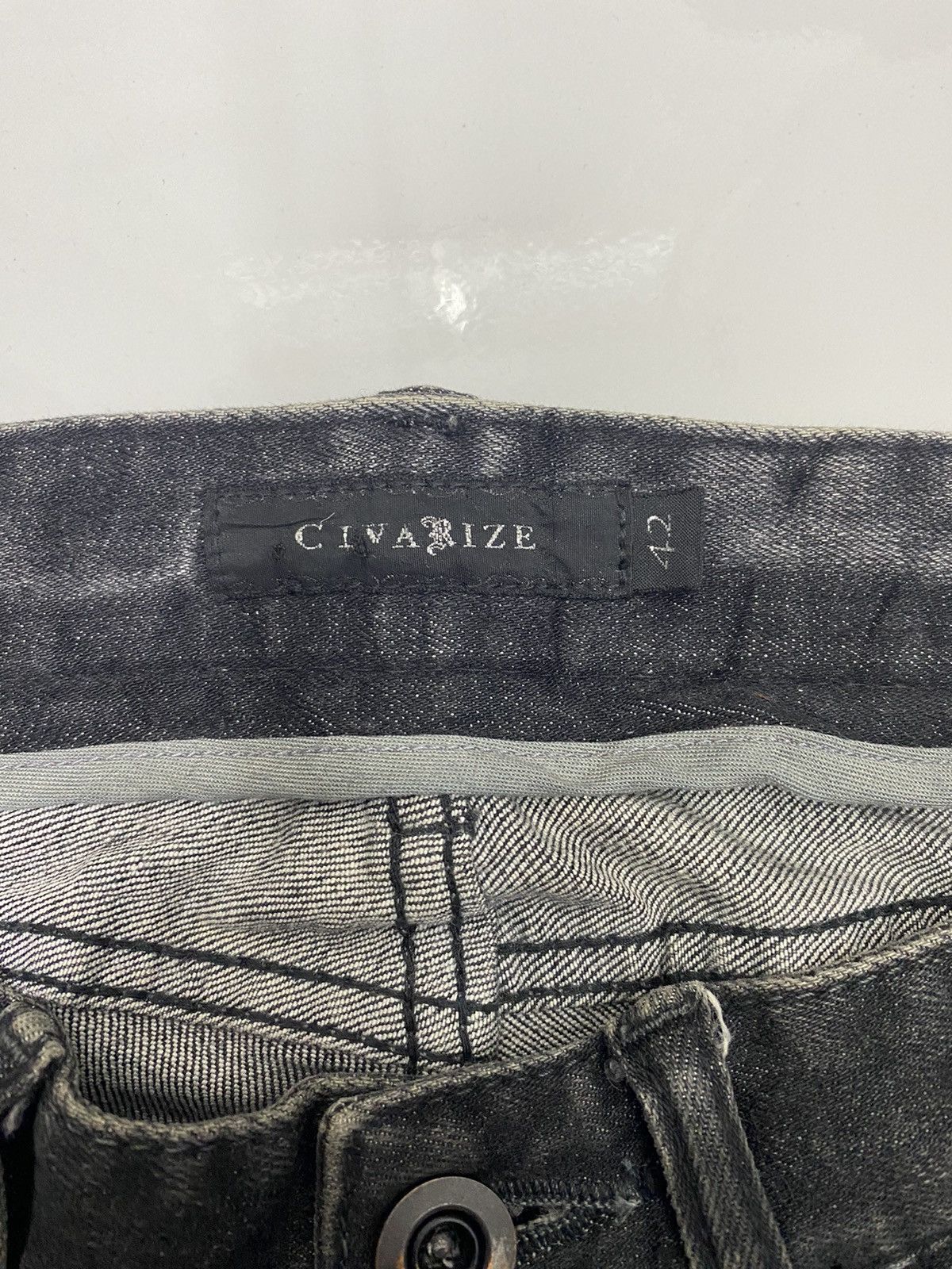 CIVARIZE CIVARIZE RARE DISTRESSED PUNK BLACK DENIM UNDERCOVER STYLE Size US 28 / EU 44 - 8 Thumbnail