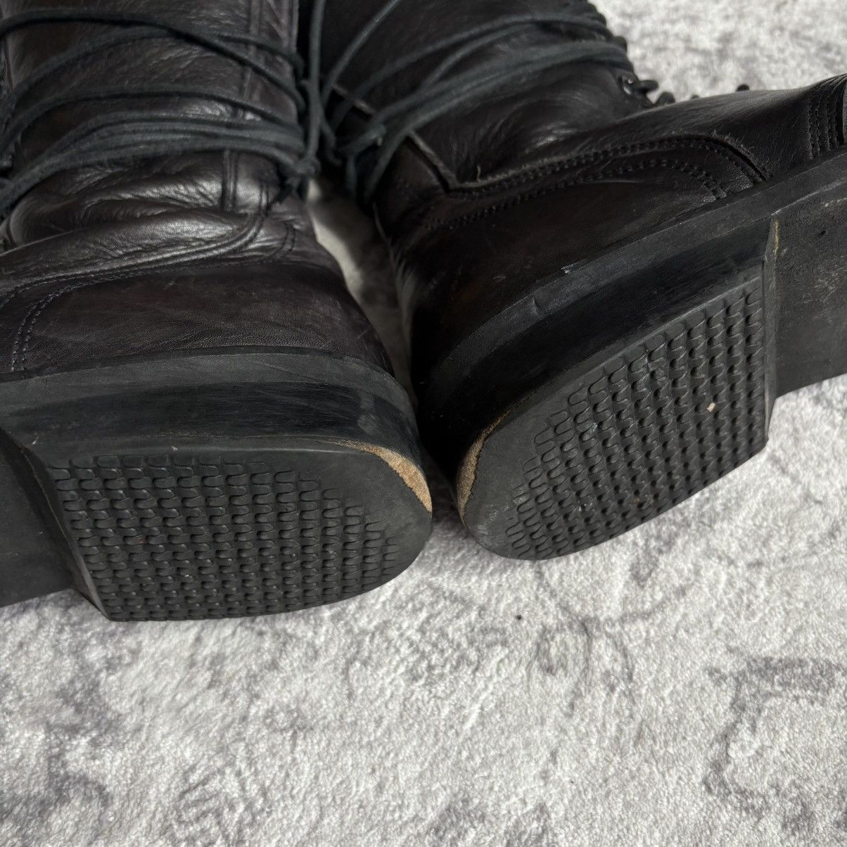 Rick Owens Rick Owens 2000s Crepe Sole Combat Boots | Size 40 Size US 8.5 / EU 41-42 - 9 Thumbnail