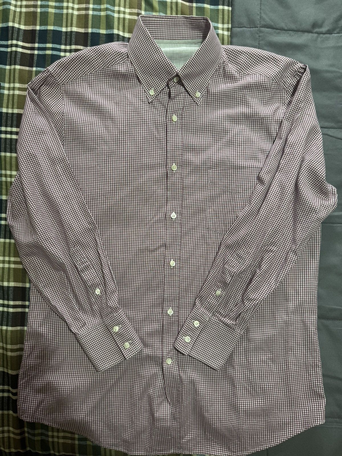 Brunello Cucinelli Brunello Cucinelli Lavender shirt Size US L / EU 52-54 / 3 - 1 Thumbnail