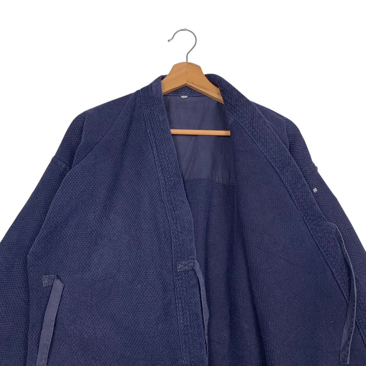 Vintage Indigo Sashiko Thick Weave Kimono Hanten Jacket #2790-C126 Size US L / EU 52-54 / 3 - 10 Thumbnail