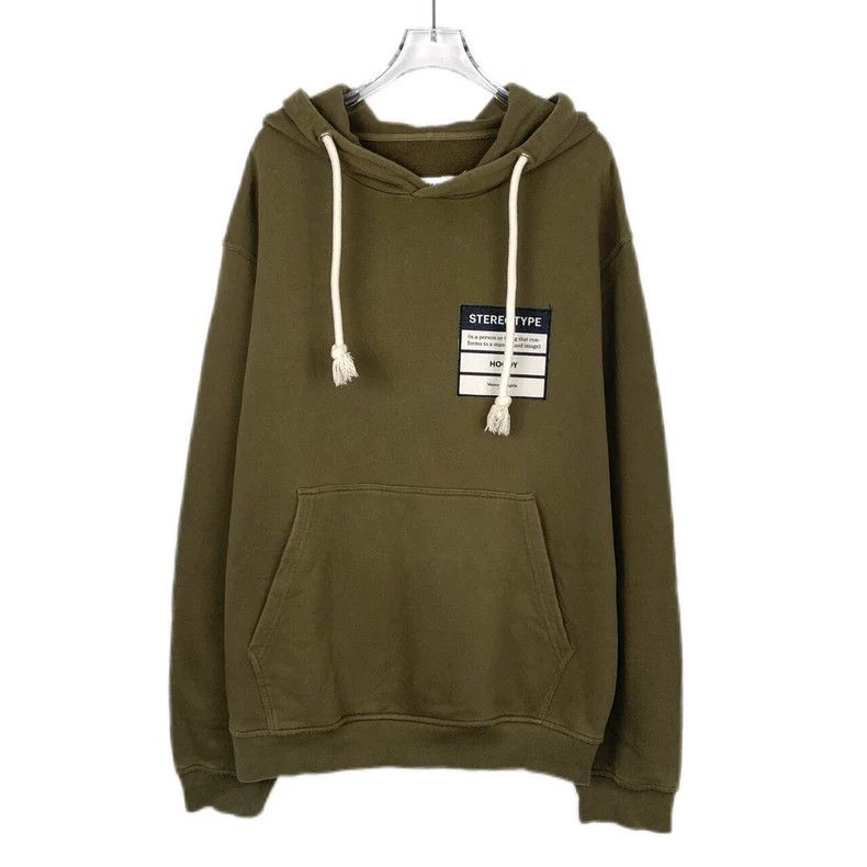 Maison Margiela Maison Margiela Olive green letter patch hooded cotton long Size US M / EU 48-50 / 2 - 1 Thumbnail