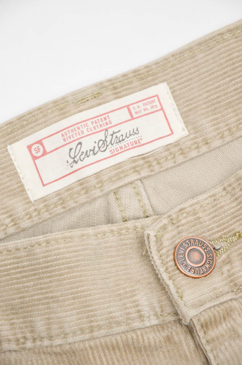 Levi's Levi’s Signature Beige Corduroy Pants – Straight Fit 33x34 Size US 33 - 5 Thumbnail