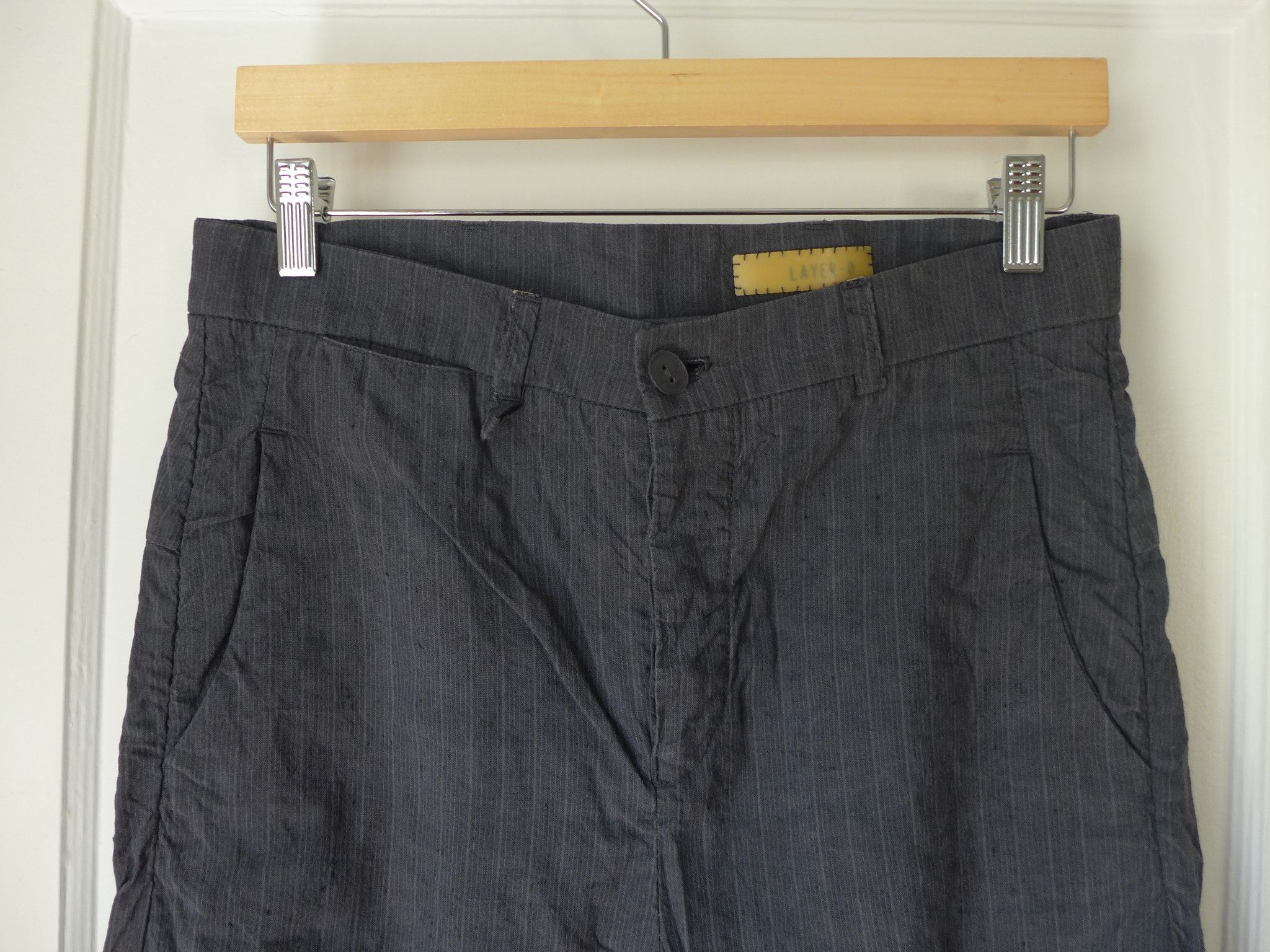 Layer-0 american pocket pants, gray, linen, SSM 22-11 Size US 30 / EU 46 - 4 Thumbnail