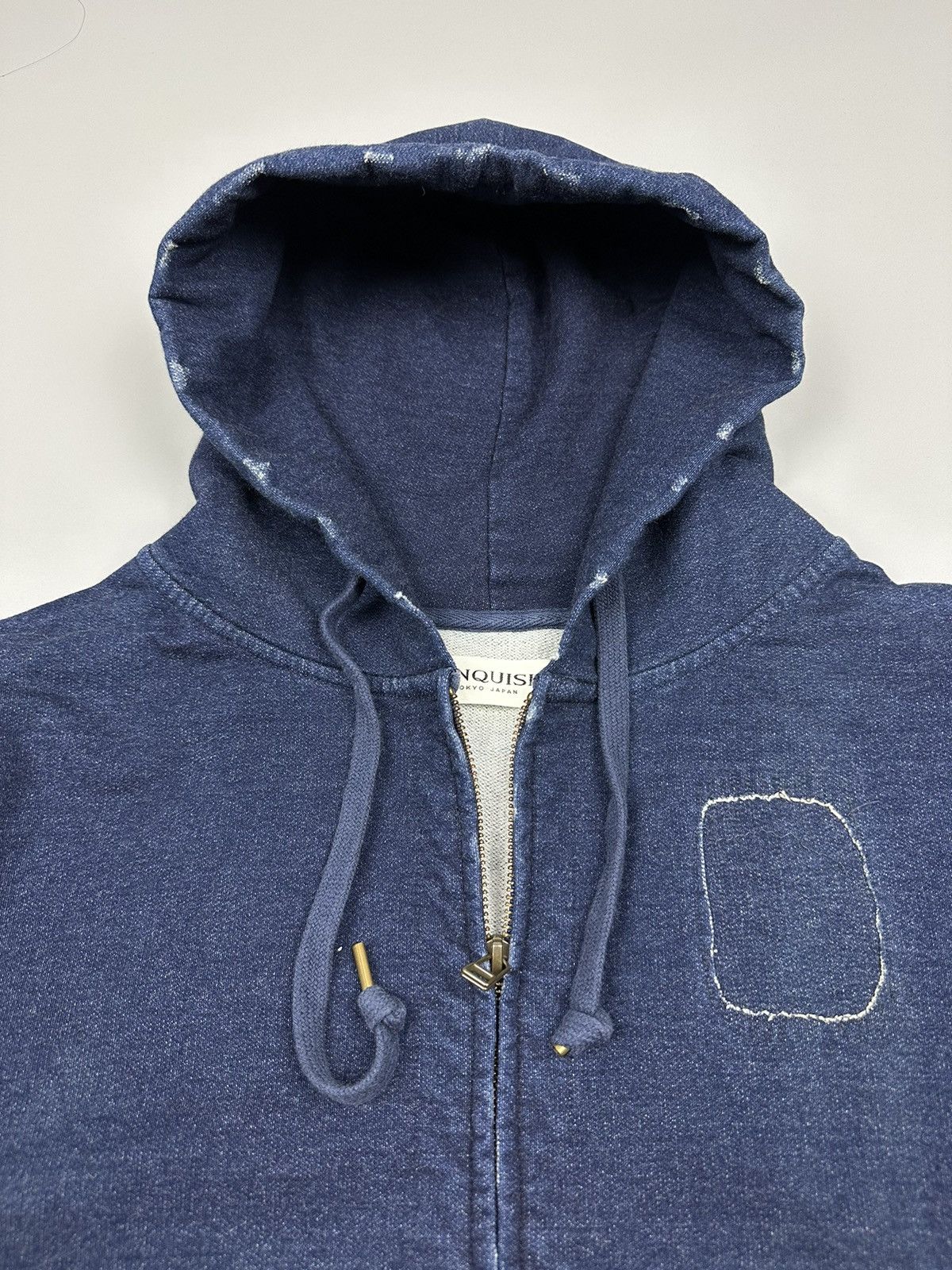 Japanese Brand Vanquish Sashiko Boro Zipper Hoodie Size US L / EU 52-54 / 3 - 5 Thumbnail