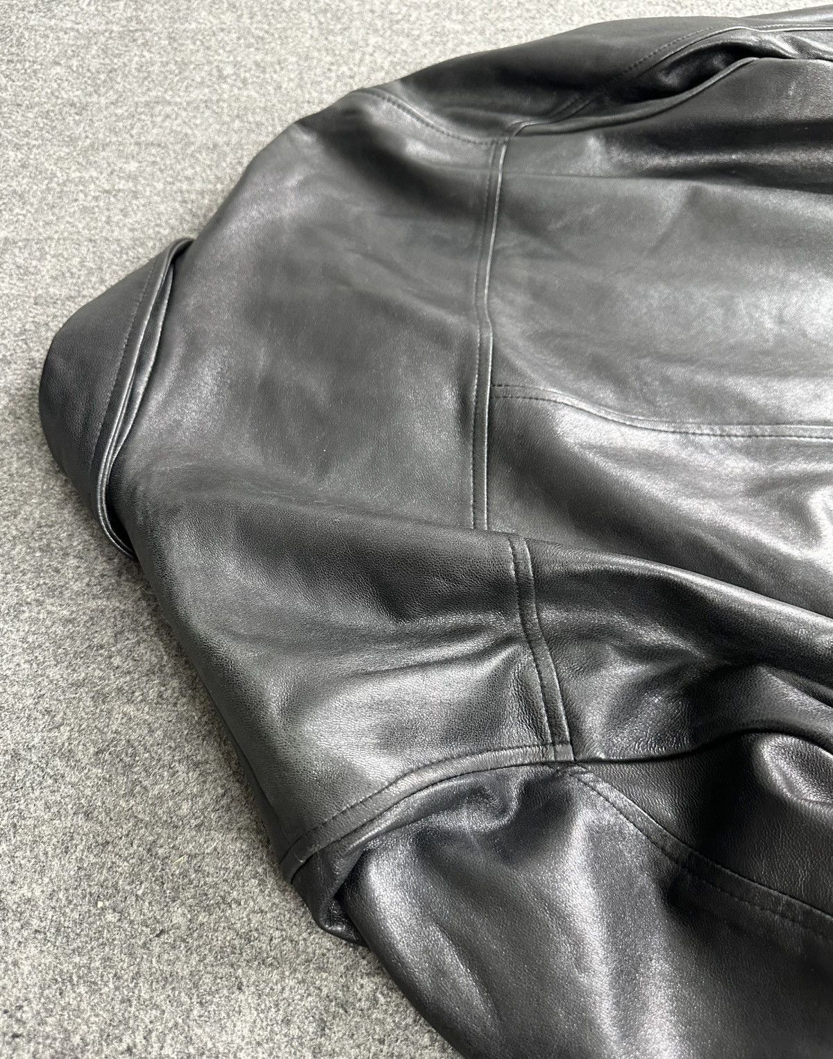 Balenciaga Balenciaga - Nicolas Ghesquiere 1997 Zip-Up Leather Jacket Size US M / EU 48-50 / 2 - 17 Thumbnail