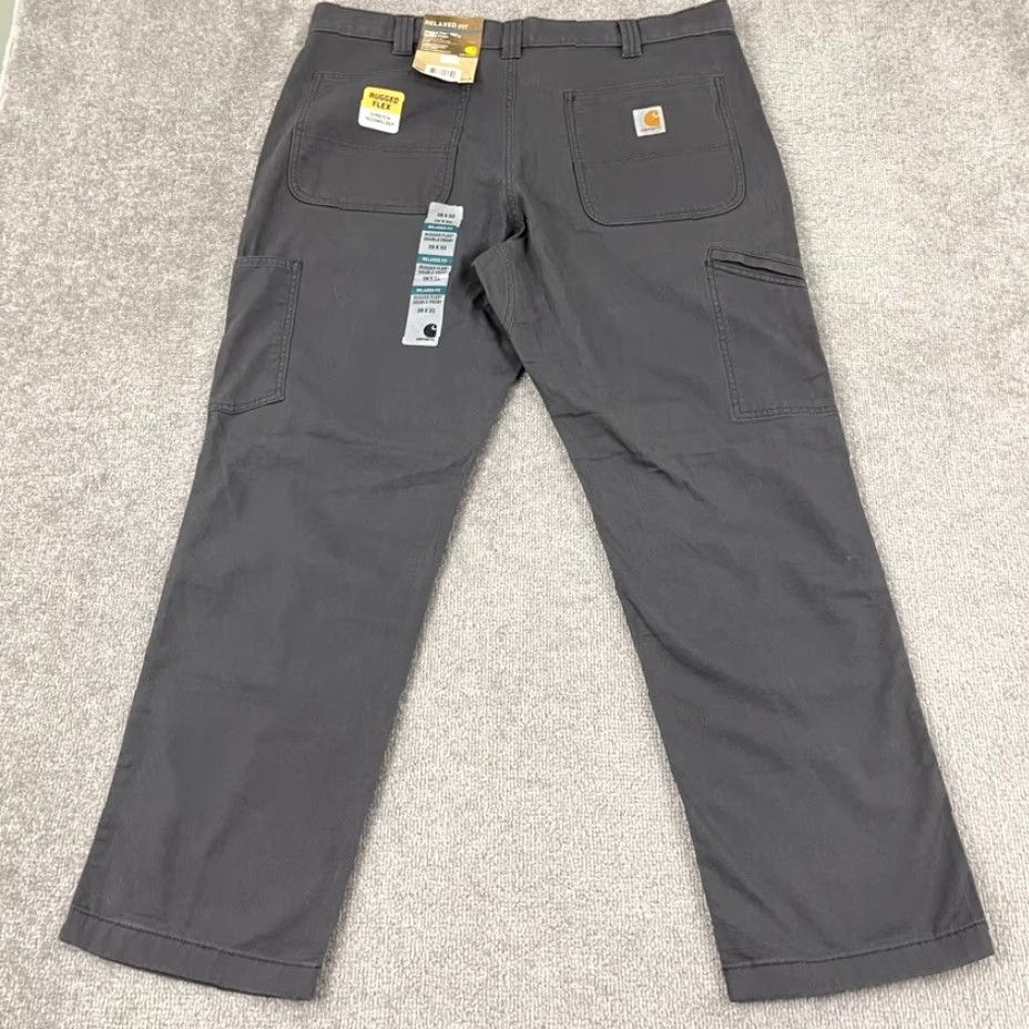 Carhartt Carhartt Rigby Double Front Pants Men's 38x30 Stretch Workwear Casual Gray Size US 38 / EU 54 - 2 Thumbnail