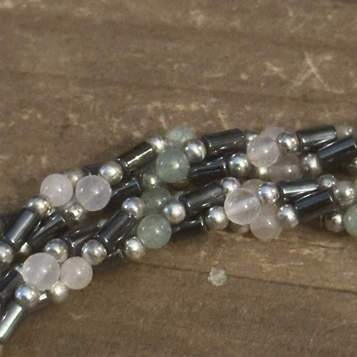 Vintage Vintage twisted hematite and multi bead necklace Size ONE SIZE - 4 Thumbnail
