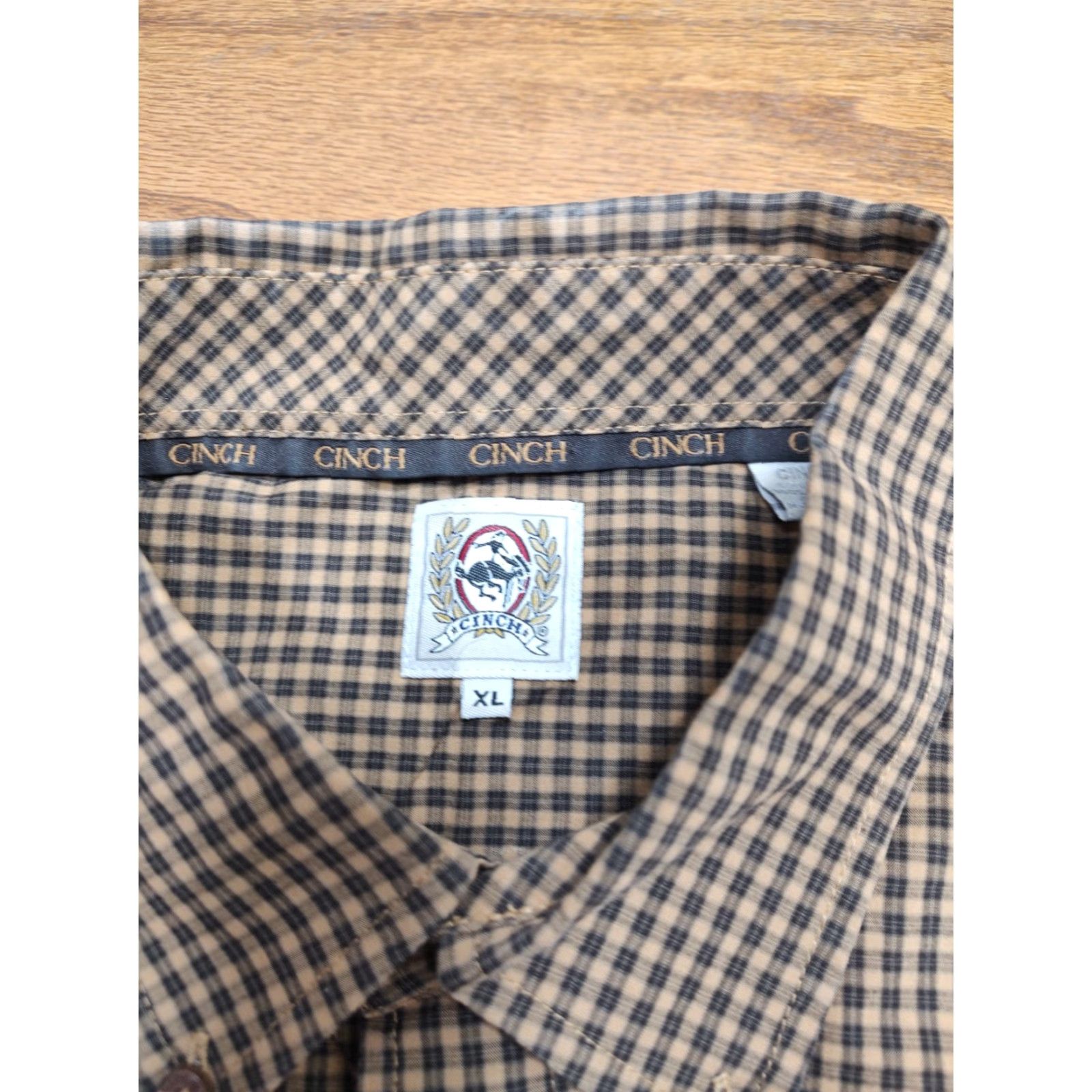 Vintage Cinch Shirt Brown Mens XL Plaid Western Cowboy Pocket Button-Down 52 in Chest Casual Button-Up Shirt Men Size US XL / EU 56 / 4 - 4 Thumbnail