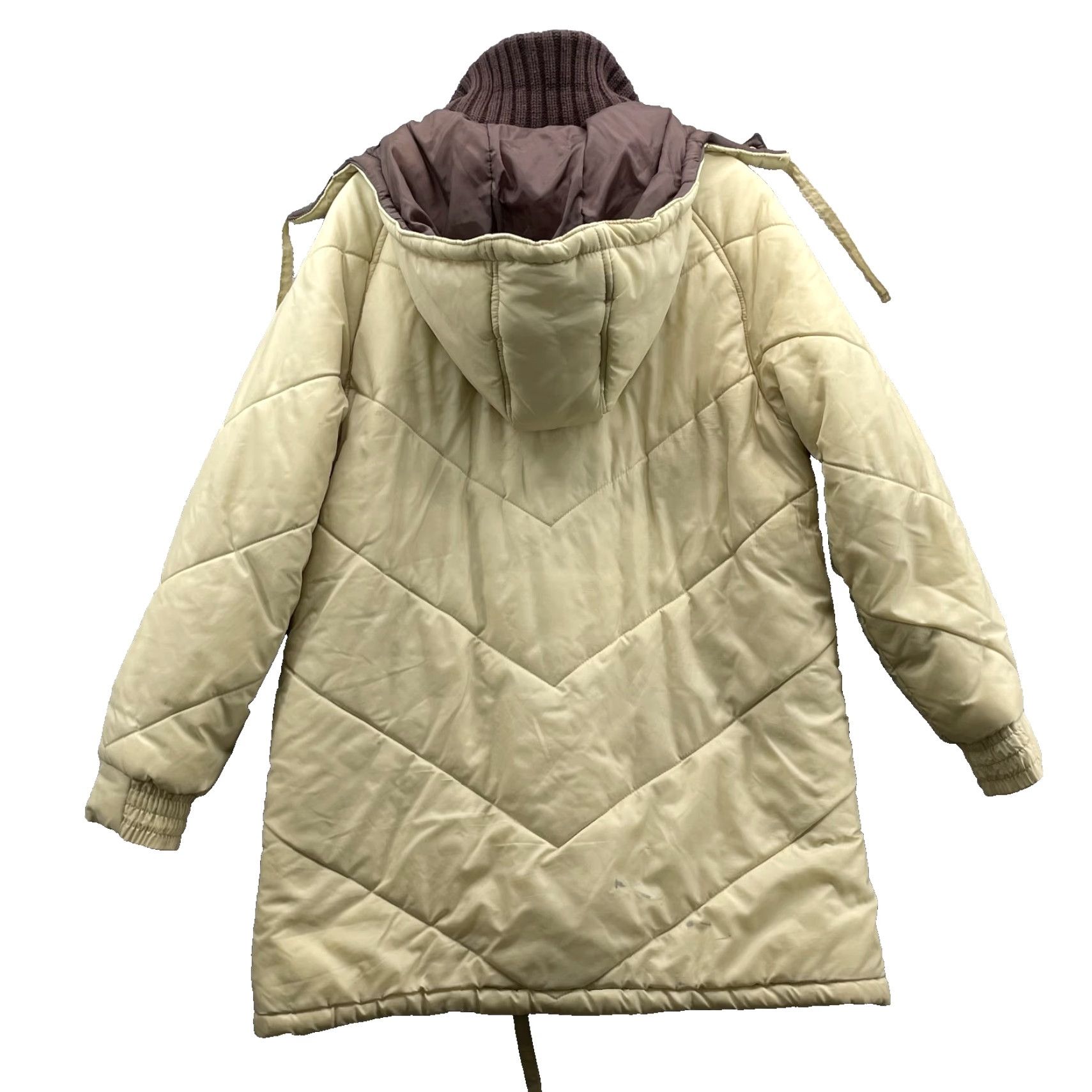 Vintage VINTAGE Windy Weather Coat Womens 16 Beige Insulated Quilt Outdoor Gorp Academia Jacket/Coat Size XXL / US 16-18 / IT 52-54 - 2 Thumbnail