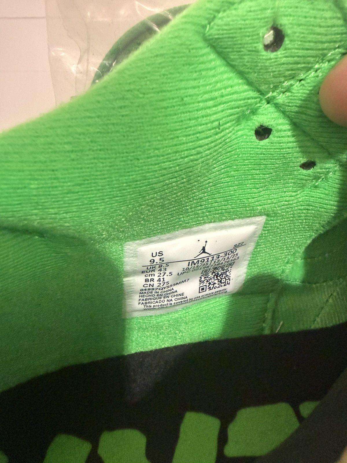 Jordan Brand × Travis Scott Jordan CJ1 T-Rexx Travis Scott Jumpman Green Spark Size US 9.5 / EU 42-43 - 11 Thumbnail