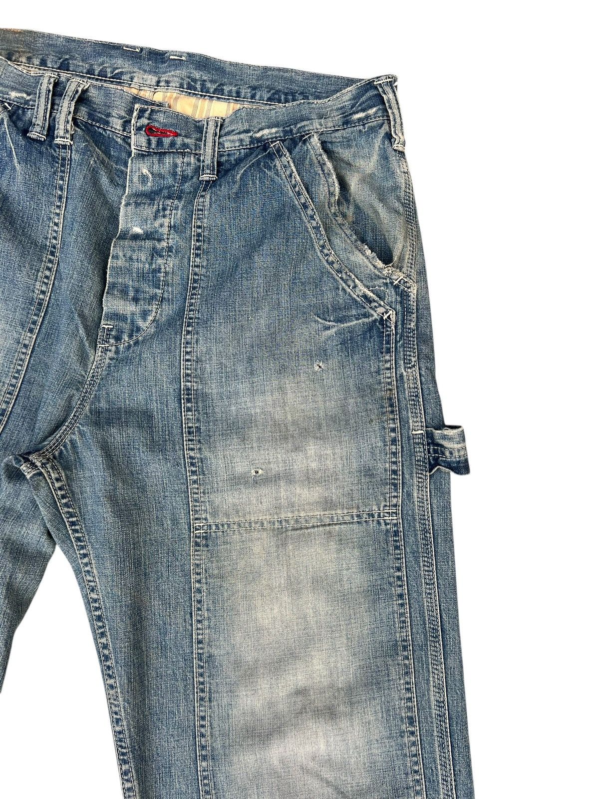 ANACHRONORM Dirty Mud Anachronom Japan Distress Denim Double Knee Jeans Size US 34 / EU 50 - 8 Thumbnail