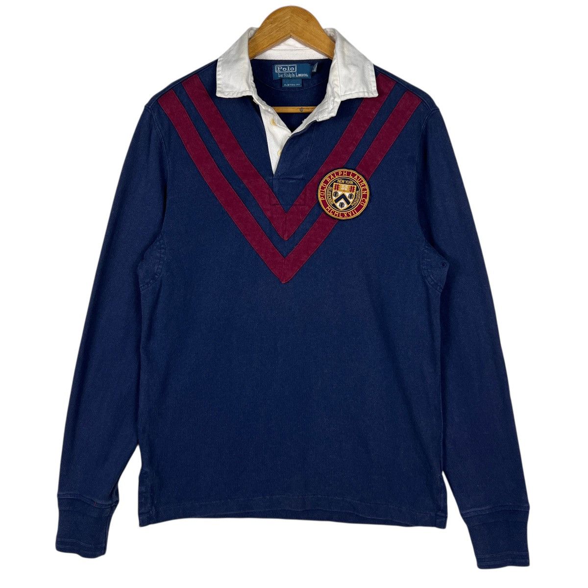 Polo Ralph Lauren Vintage Polo Rugby Long Sleeve Polo Size US S / EU 44-46 / 1 - 1 Thumbnail