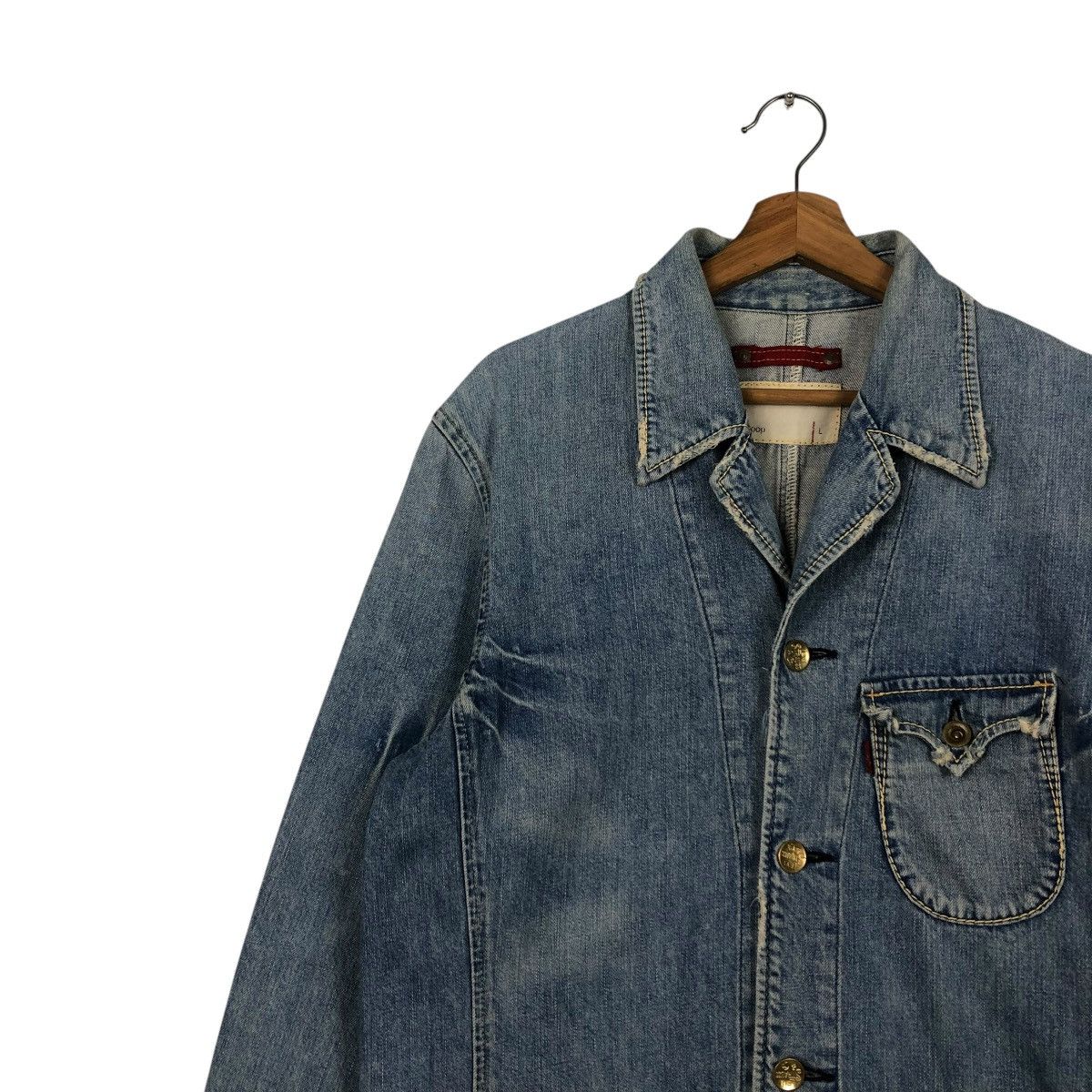 Levi's 🔥VINTAGE CHORE WORKER DENIM JACKET LEVI’S REDLOOP Size US L / EU 52-54 / 3 - 9 Thumbnail