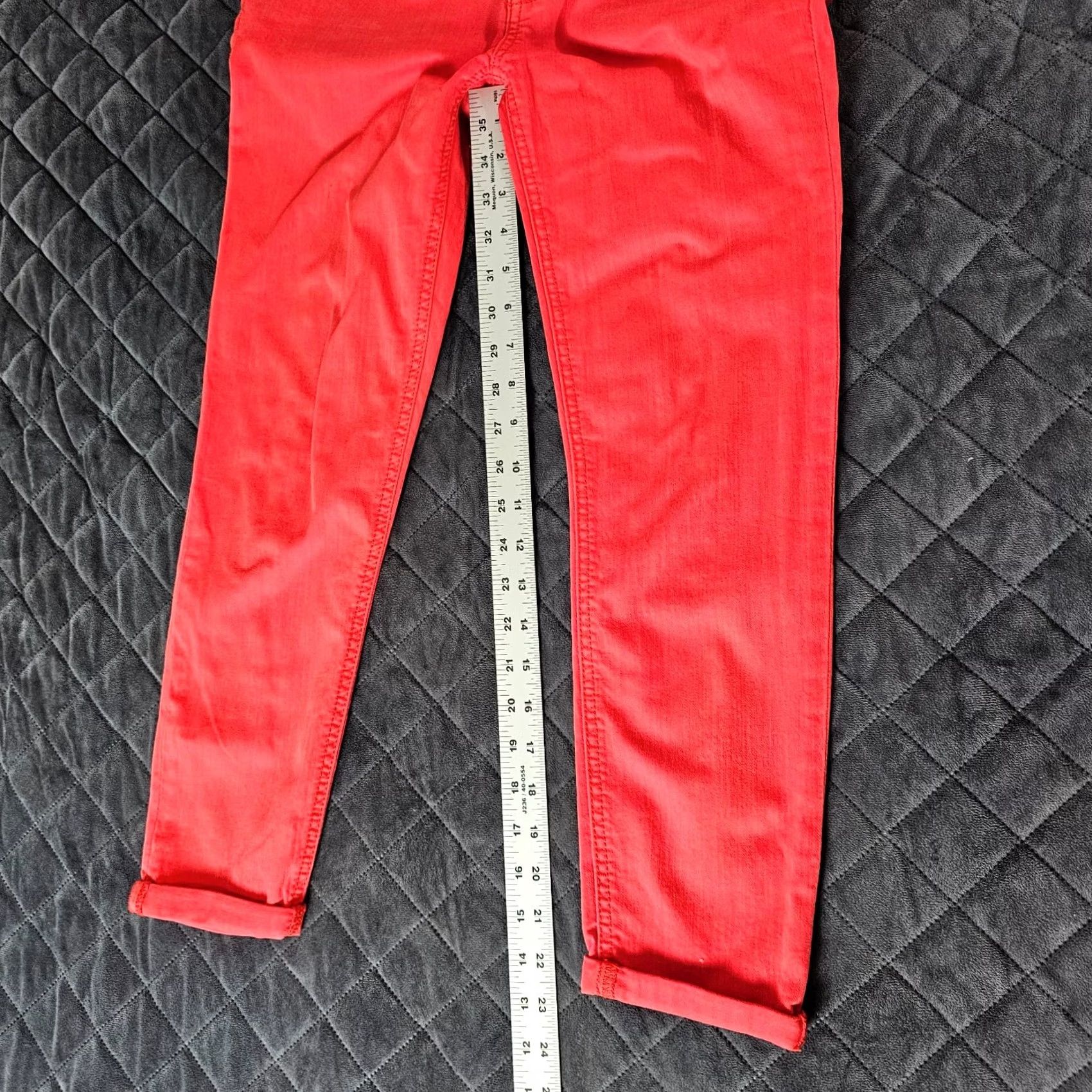 Buffalo David Bitton VINTAGE Buffalo David Bitton Jeans Women's Cropped Denim 27 Mid Rise Red Pink Stretch Inseam 22.5in Button Pockets Logo Size 28" / US 6 / IT 42 - 7 Thumbnail