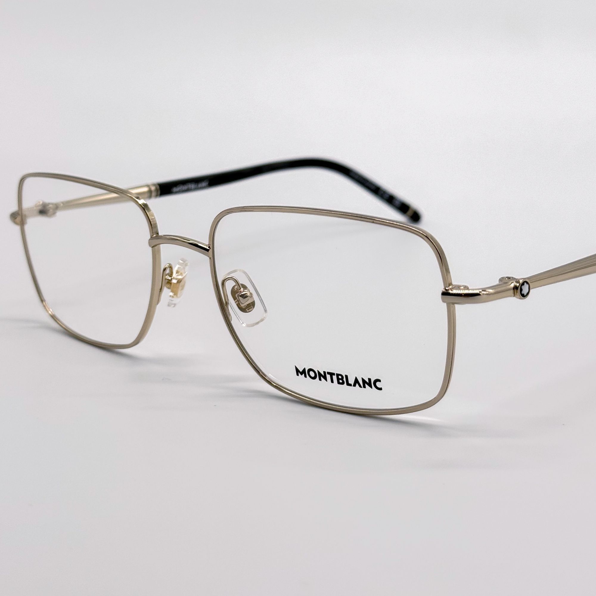 Montblanc NEW MONTBLANC EYEGLASSES MB0072O 003 GOLD MEN EYEWEAR Size ONE SIZE - 3 Thumbnail