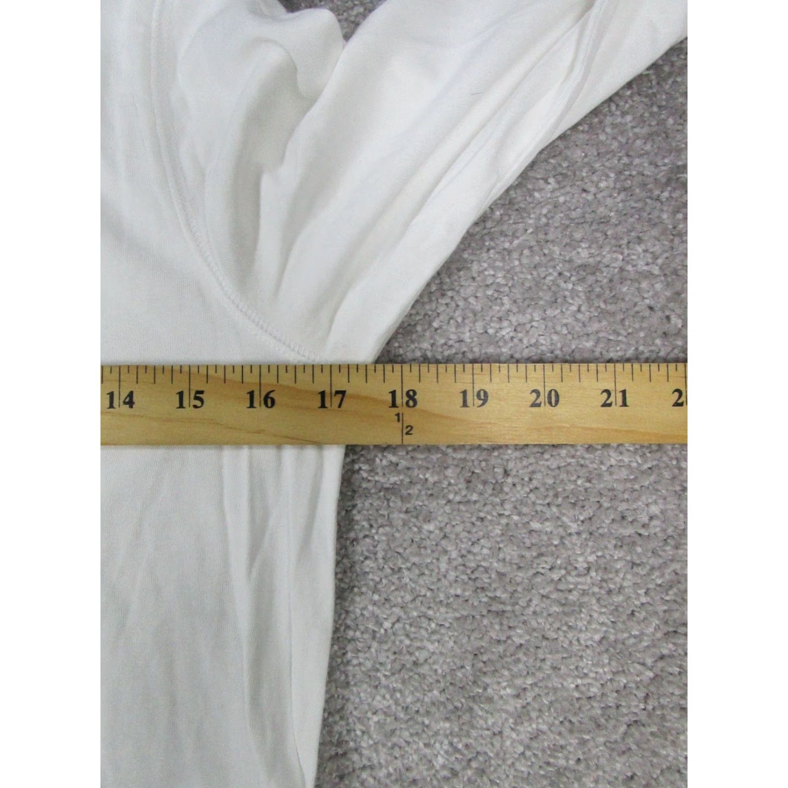 J. Jill J.Jill Fit Everyday Hoodie Womens XS Petite White Cotton Blend Pullover Size XS / US 0-2 / IT 36-38 - 7 Thumbnail
