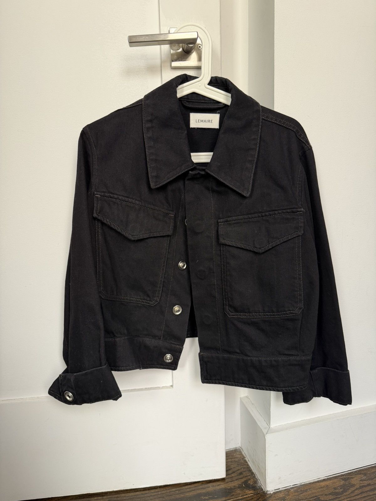 Lemaire Lemaire Black Denim Jacket Size XS / US 0-2 / IT 36-38 - 1 Thumbnail