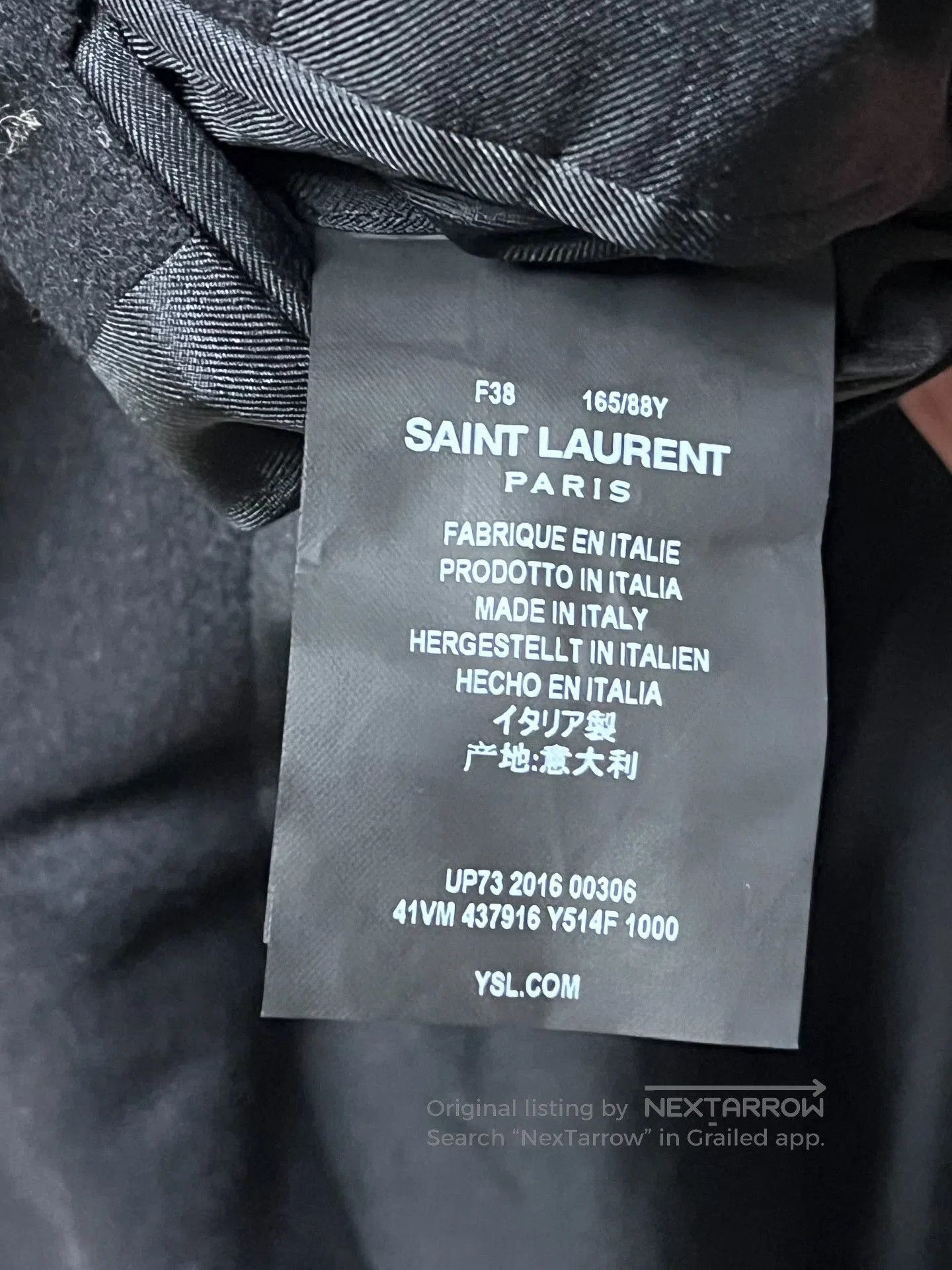 Saint Laurent Paris Saint Laurent 2016FW Black Court Blazer. Size US M / EU 48-50 / 2 - 5 Thumbnail