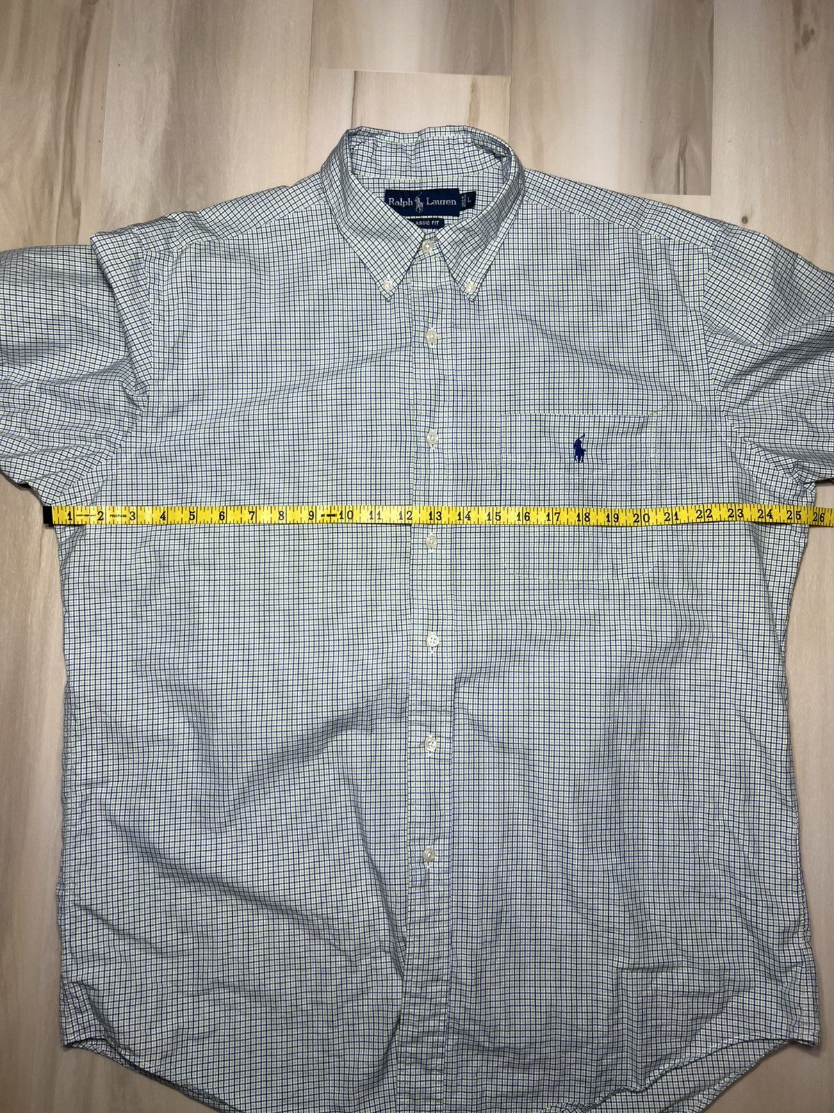 Polo Ralph Lauren Ralph Lauren Polo Men's Size L Green And Blue Grid S/S Size US L / EU 52-54 / 3 - 6 Thumbnail