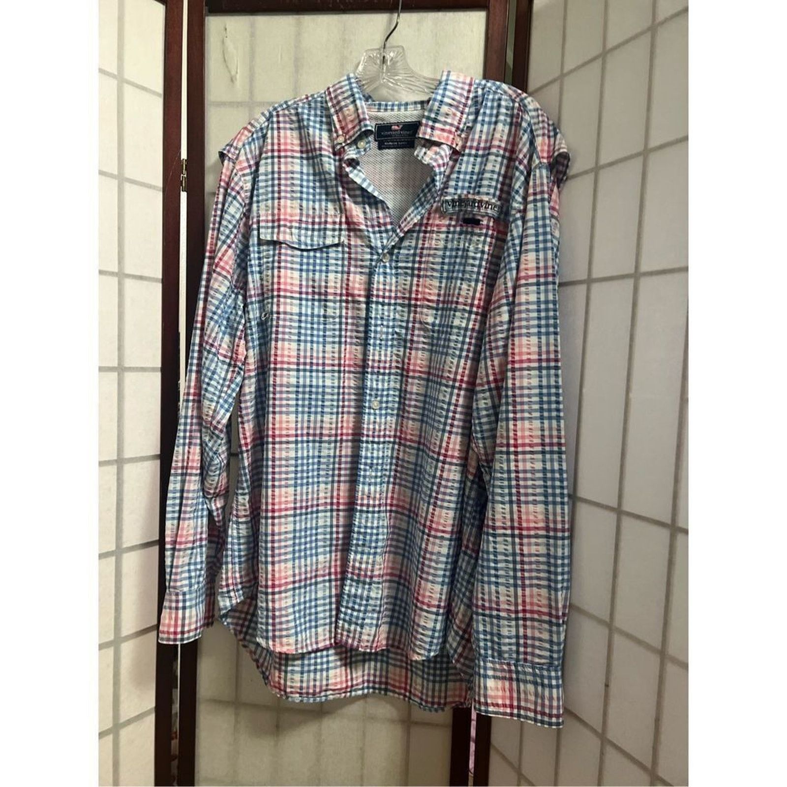 Vineyard Vines Vineyard Vines Men's Gingham Harbor Shirt SIZE M Size US M / EU 48-50 / 2 - 1 Thumbnail