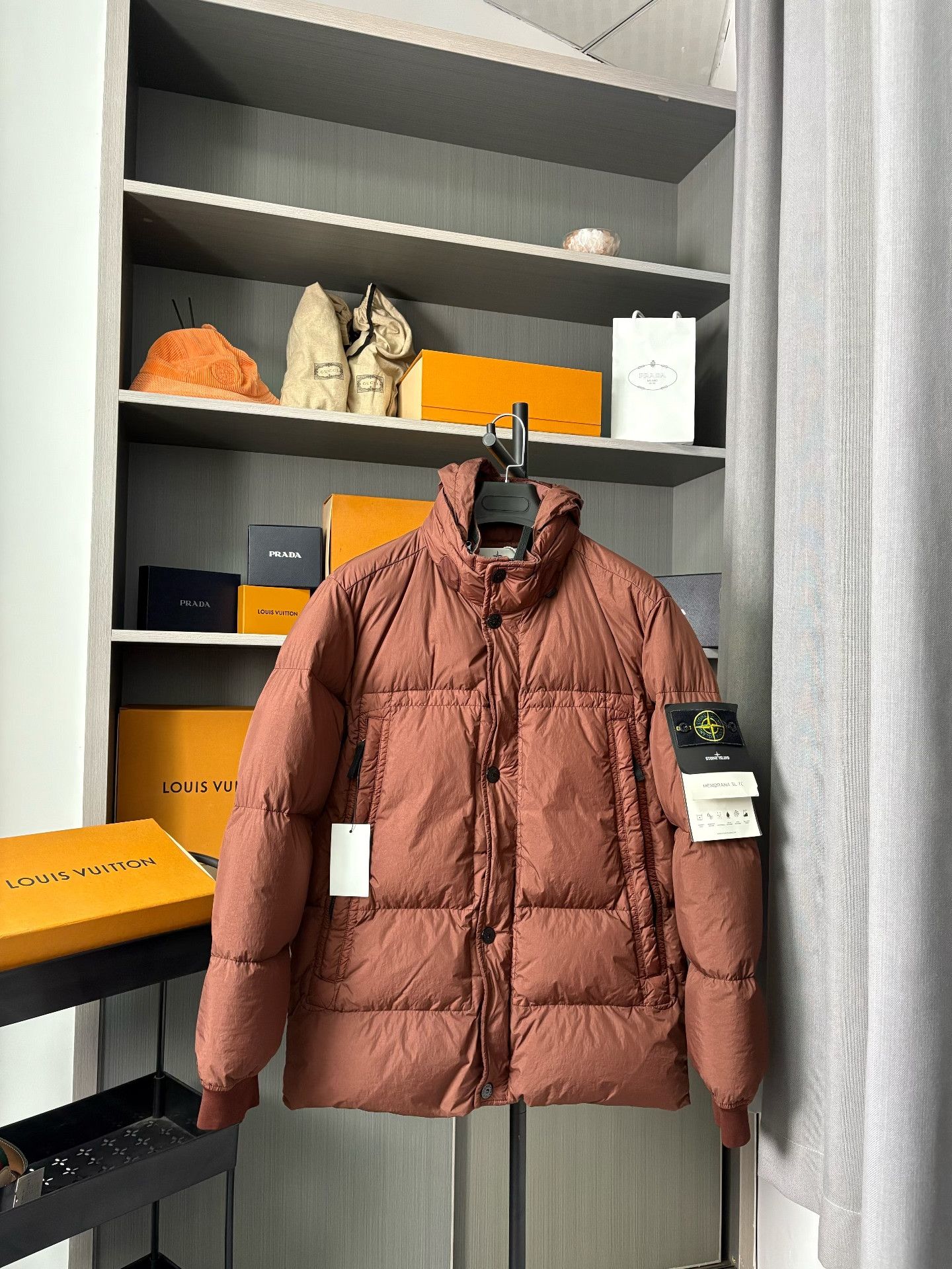 Stone Island Stone Island Red Heavy Coat L Men Size US L / EU 52-54 / 3 - 1 Thumbnail