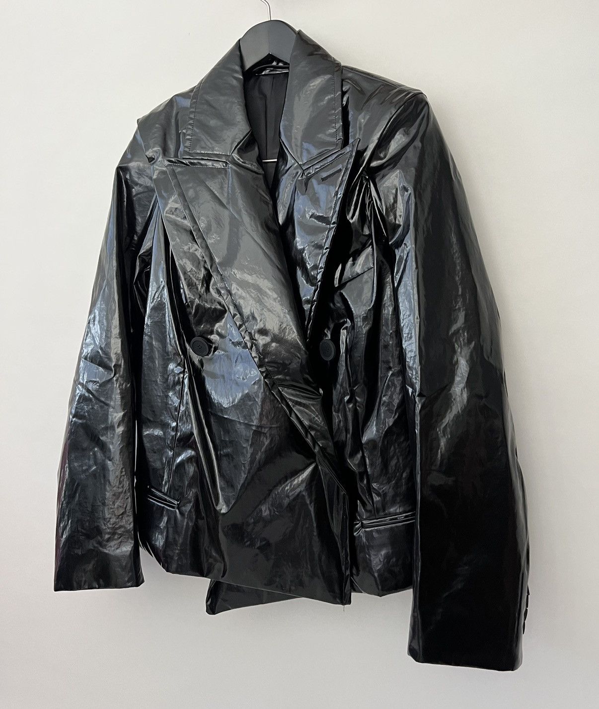 Balenciaga Balenciaga Crinkled coated-cotton jacket Size US M / EU 48-50 / 2 - 6 Thumbnail