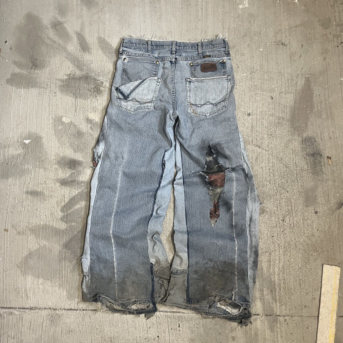 Other Stone Studios Flared American Flag Burned Jeans Size US 36 / EU 52 - 2 Thumbnail