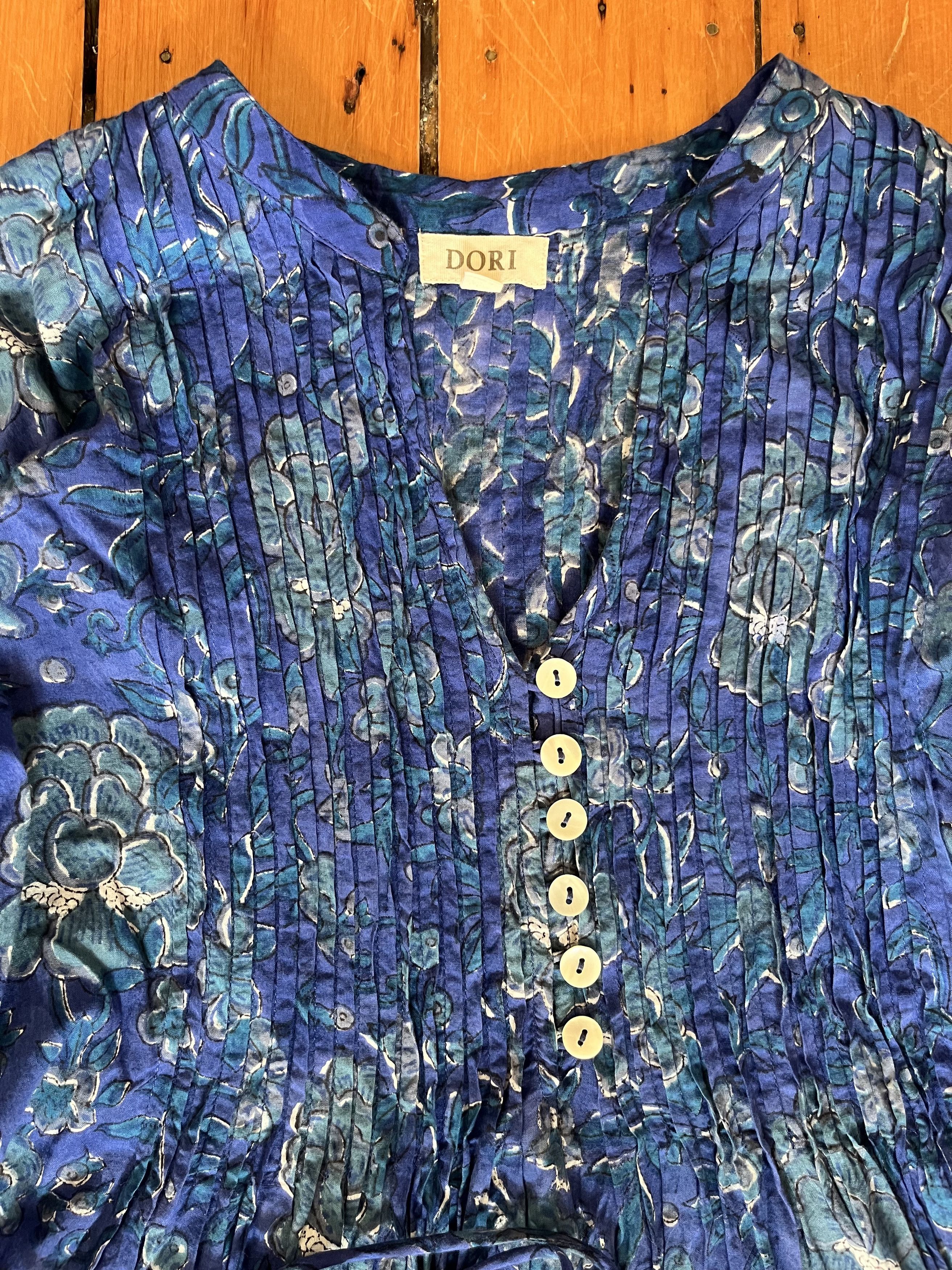 Other Dori Indian Cotton Long Sleeve Floral Dress Size S / US 4 / IT 40 - 2 Thumbnail