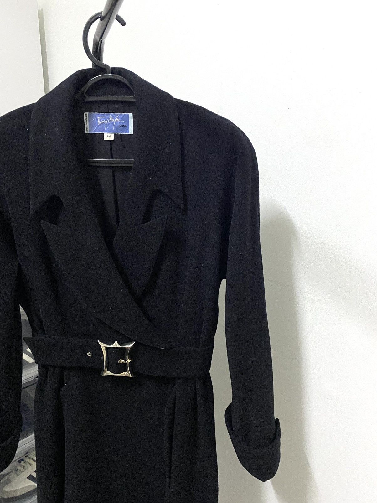 Thierry Mugler 90s Runway Thierry Mugler Coat Metal Buckle Belt Size M / US 6-8 / IT 42-44 - 3 Thumbnail