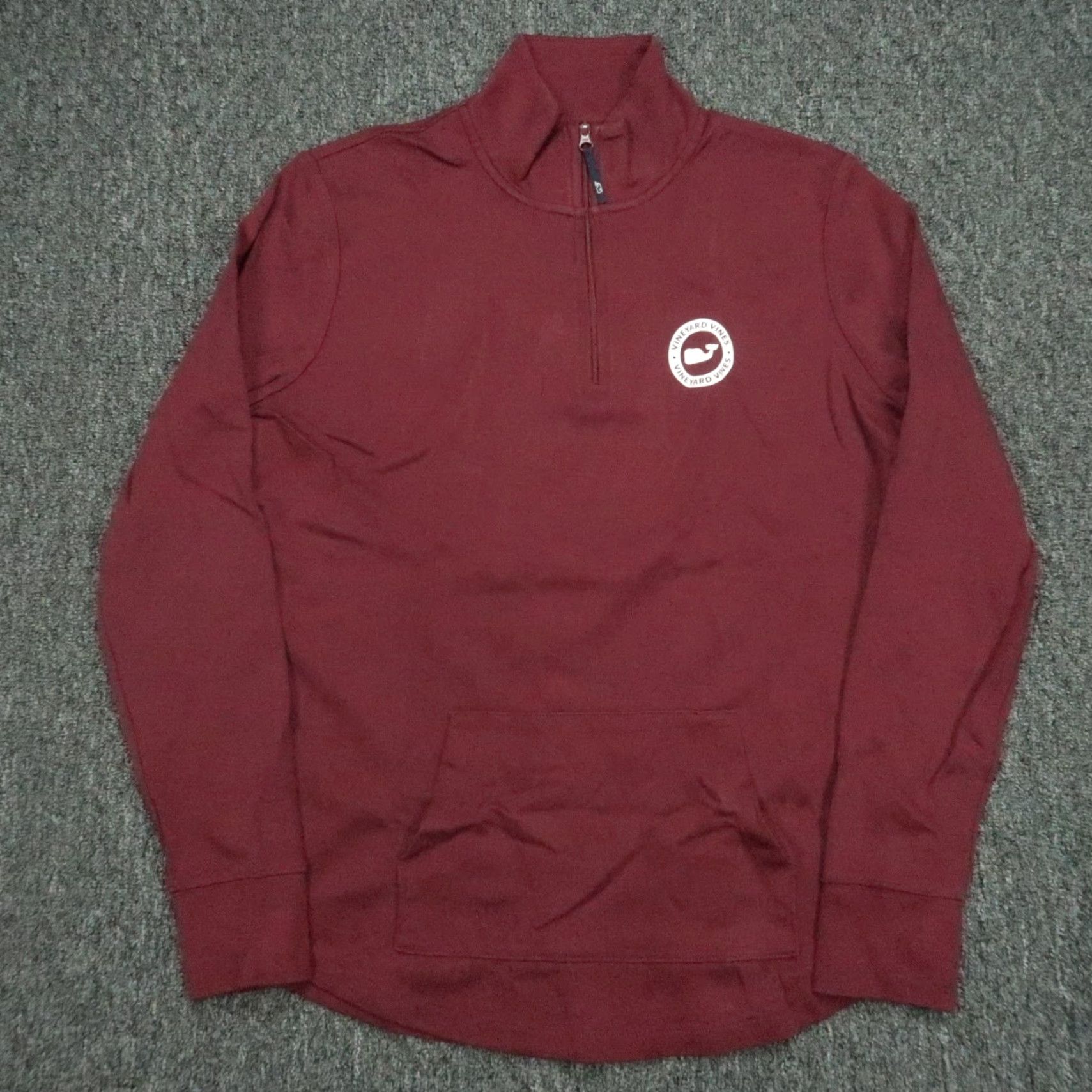 Vineyard Vines Vineyard Vines Pullover Mens Small Red Quarter Zip Long Sleeve Graphic Print Shirt Size US S / EU 44-46 / 1 - 2 Thumbnail