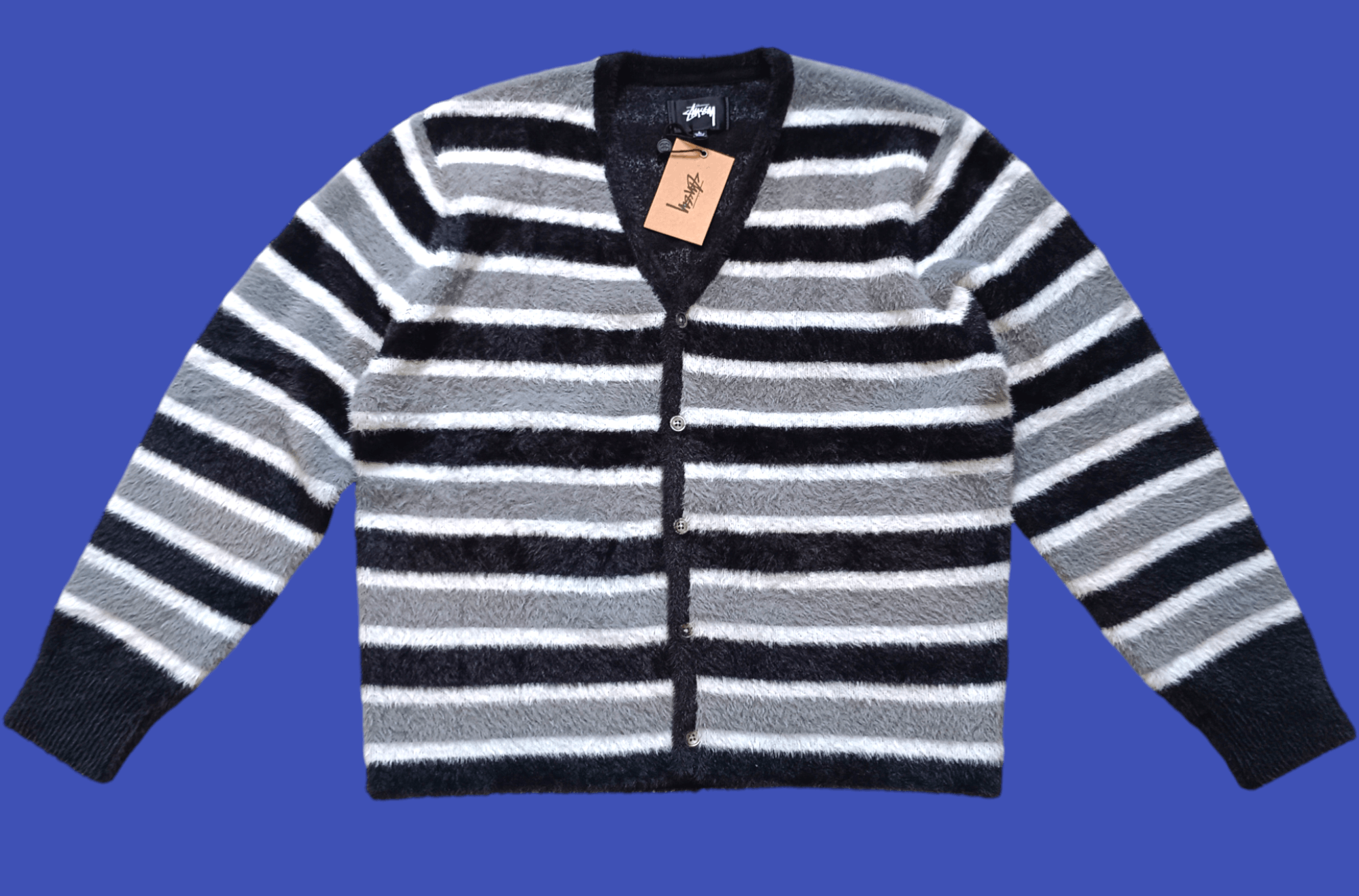 Stussy Stussy Gigi Hadid Mohair Cadigan Size US L / EU 52-54 / 3 - 2 Thumbnail