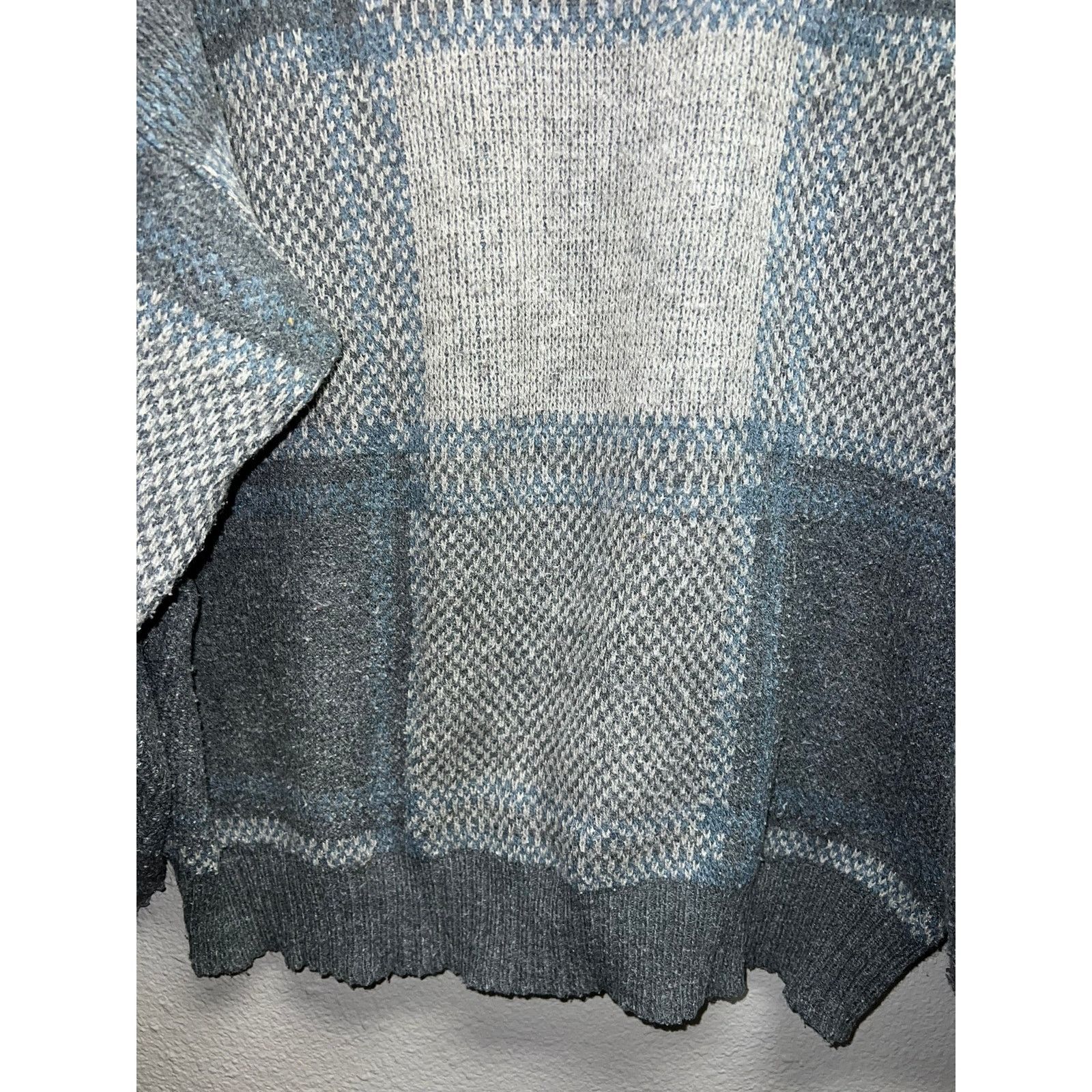 Vintage Vintage Michael Gerald Sweater Gray Blue Pullover 90s XL Size US XL / EU 56 / 4 - 3 Thumbnail