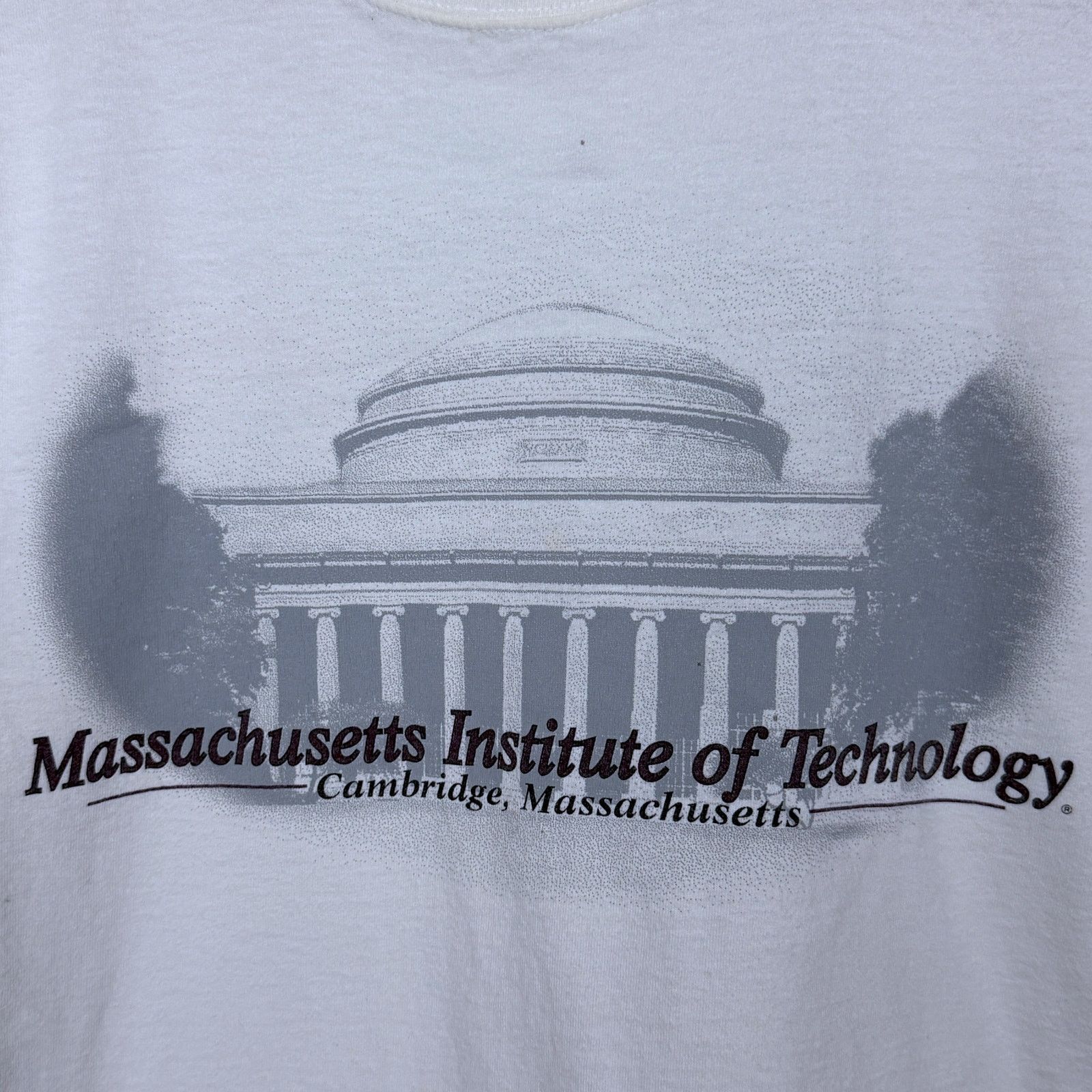 Gear for Sports Vintage 90s MIT Massachusetts Men's Gear White T-Shirt M Size US M / EU 48-50 / 2 - 3 Thumbnail