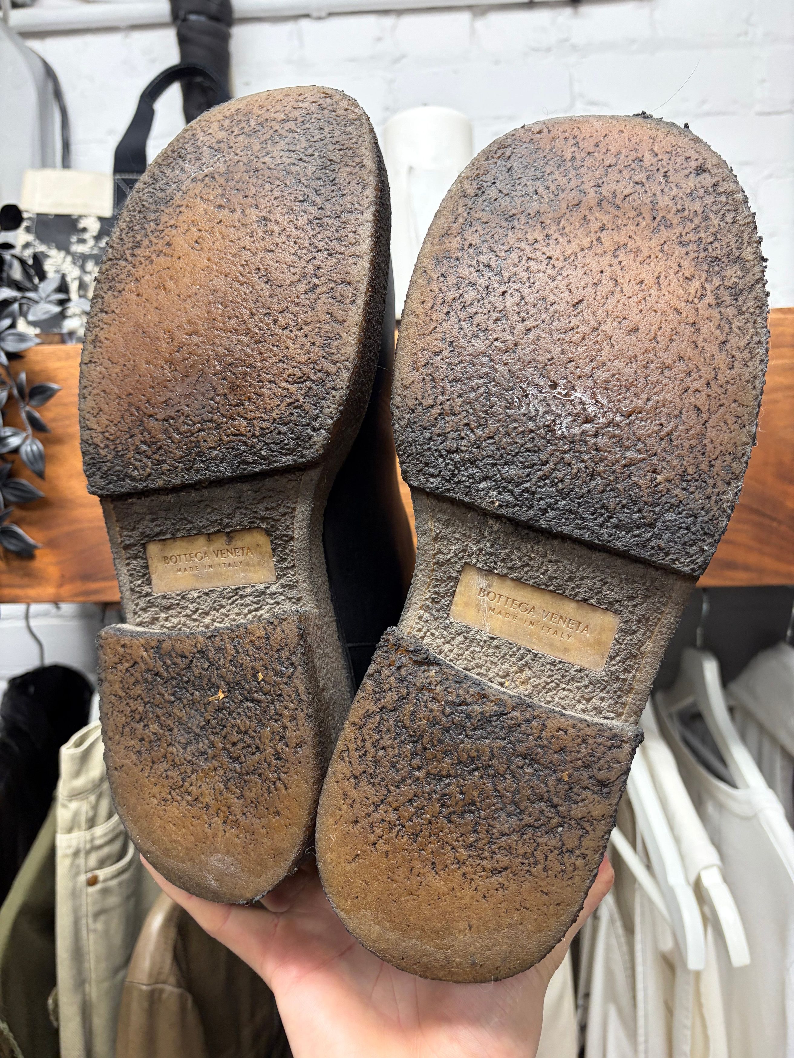 Bottega Veneta Bottega Veneta Black Calfskin Leather ‘Lug Sole’ Chelsea Boot Size US 8 / EU 41 - 5 Thumbnail