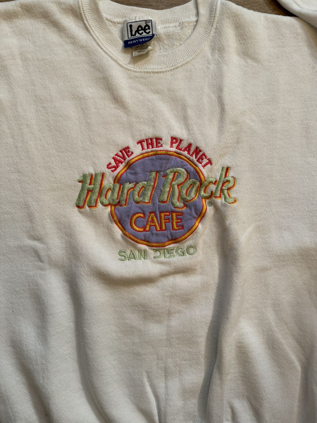 Hard Rock Cafe × Lee × Vintage Vintage Hard Rock San Diego Crew Neck Embroidered Sweatshirt Size US M / EU 48-50 / 2 - 2 Thumbnail