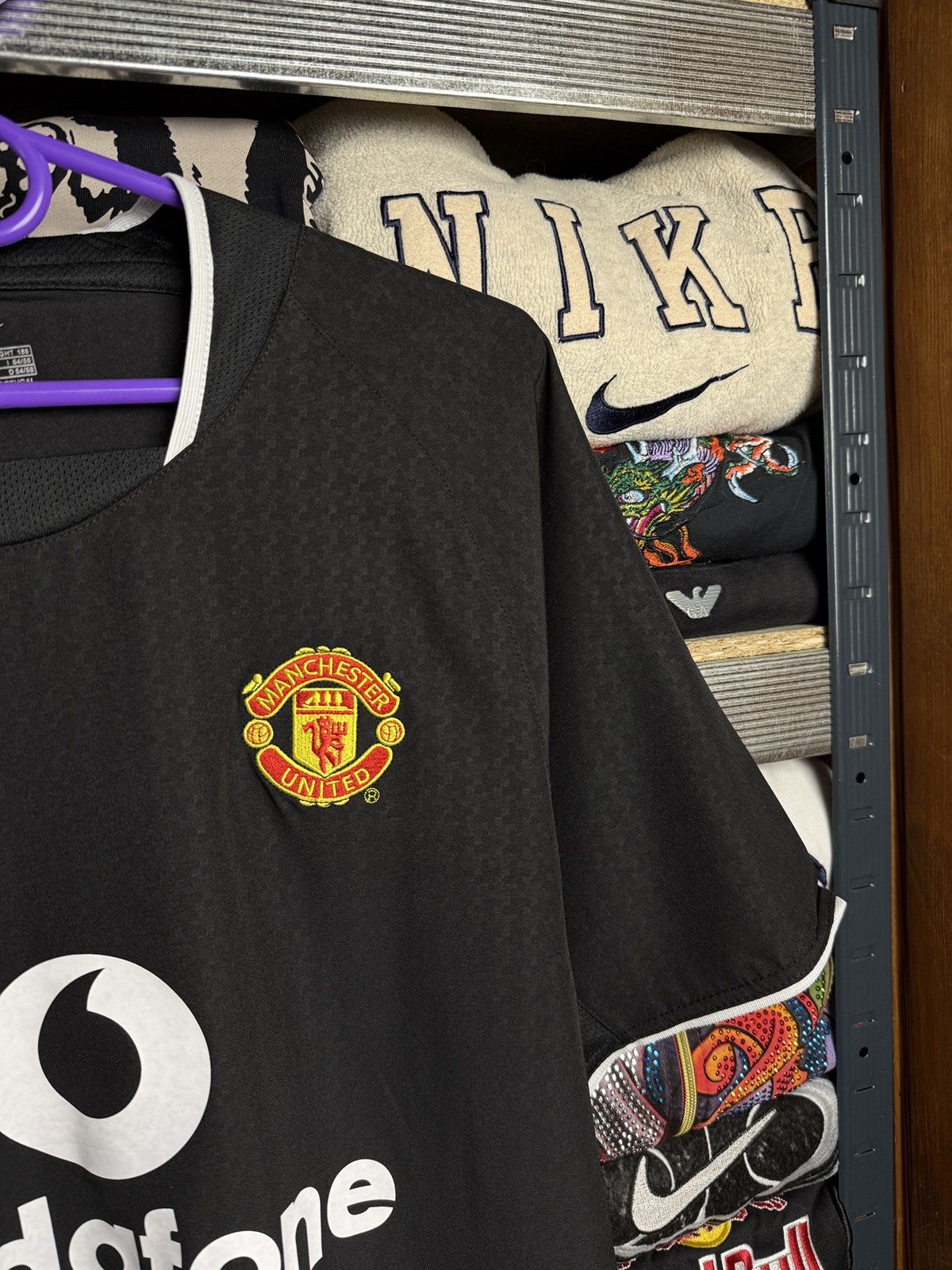 Nike Vintage 2003 Manchester United Nike Vodafone Jersey Y2K Rare Size US XL / EU 56 / 4 - 4 Thumbnail