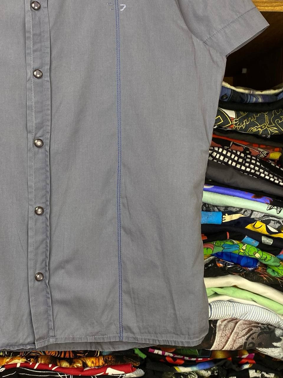 Diesel Vintage Diesel Embroidered Lines 00s Short Sleeve Shirt Size US S / EU 44-46 / 1 - 8 Thumbnail