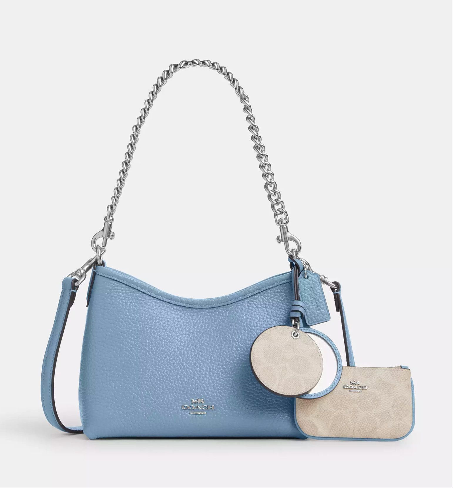 Coach Laurel Small Shoulder Bag With Mirror Charm And Pouch CBI06 Size ONE SIZE - 1 Thumbnail