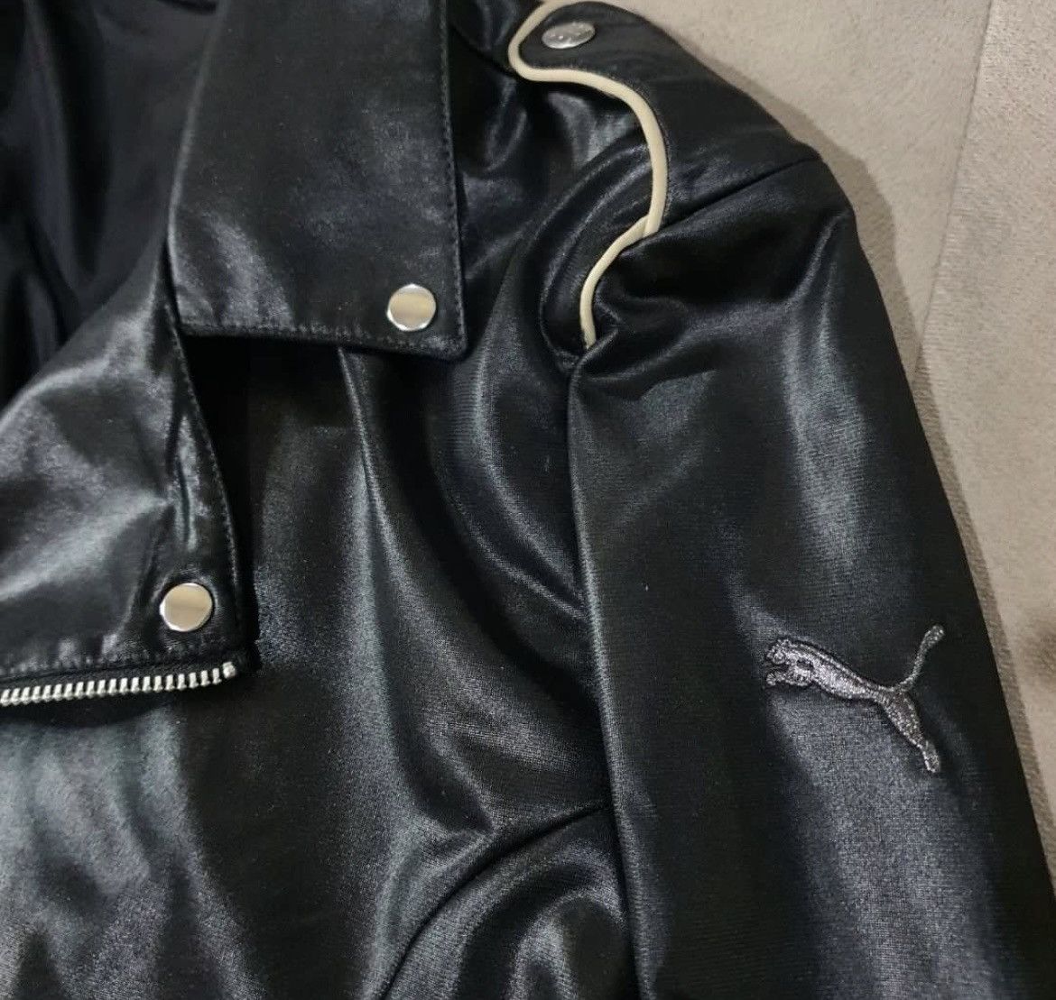 Puma Puma Bikers Leather Jacket Size US L / EU 52-54 / 3 - 3 Thumbnail