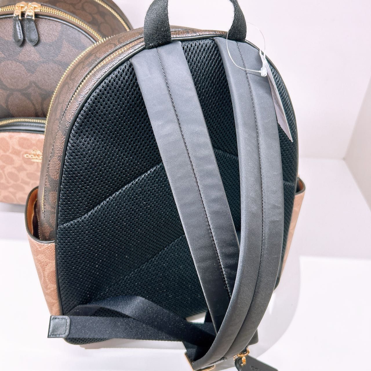 Coach Court Backpack In Blocked Signature Canvas CZ771 Size ONE SIZE - 3 Thumbnail