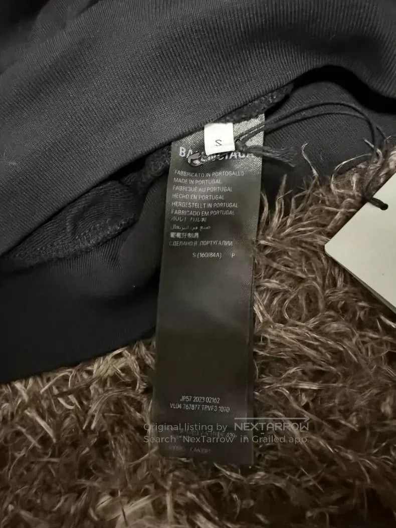 Balenciaga Balenciaga 23fw phantom overlap 3B black hooded sweatshirt Size US S / EU 44-46 / 1 - 4 Thumbnail