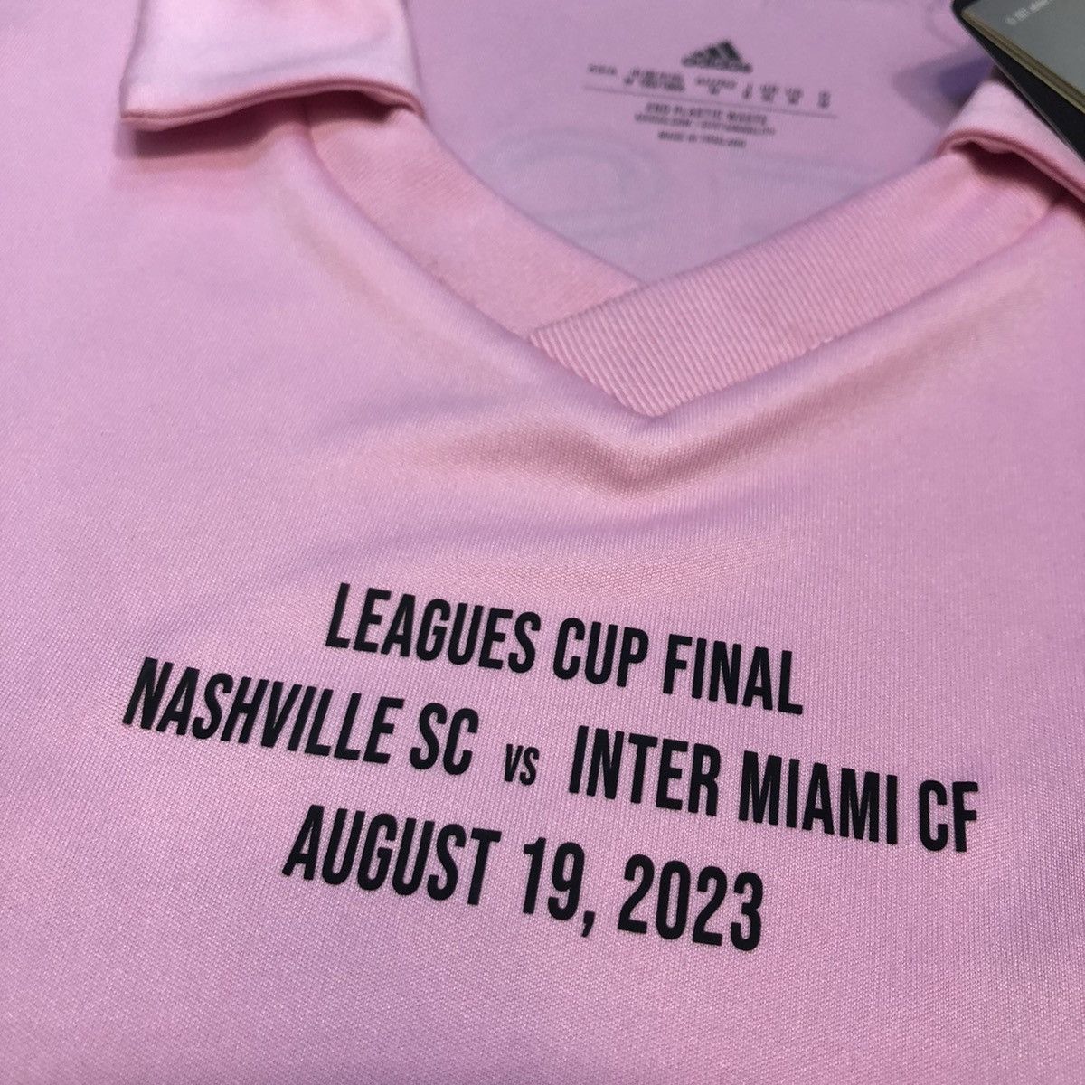 Adidas Inter Miami 2023 Leagues cup final home shirt #10 Messi Size US M / EU 48-50 / 2 - 4 Thumbnail