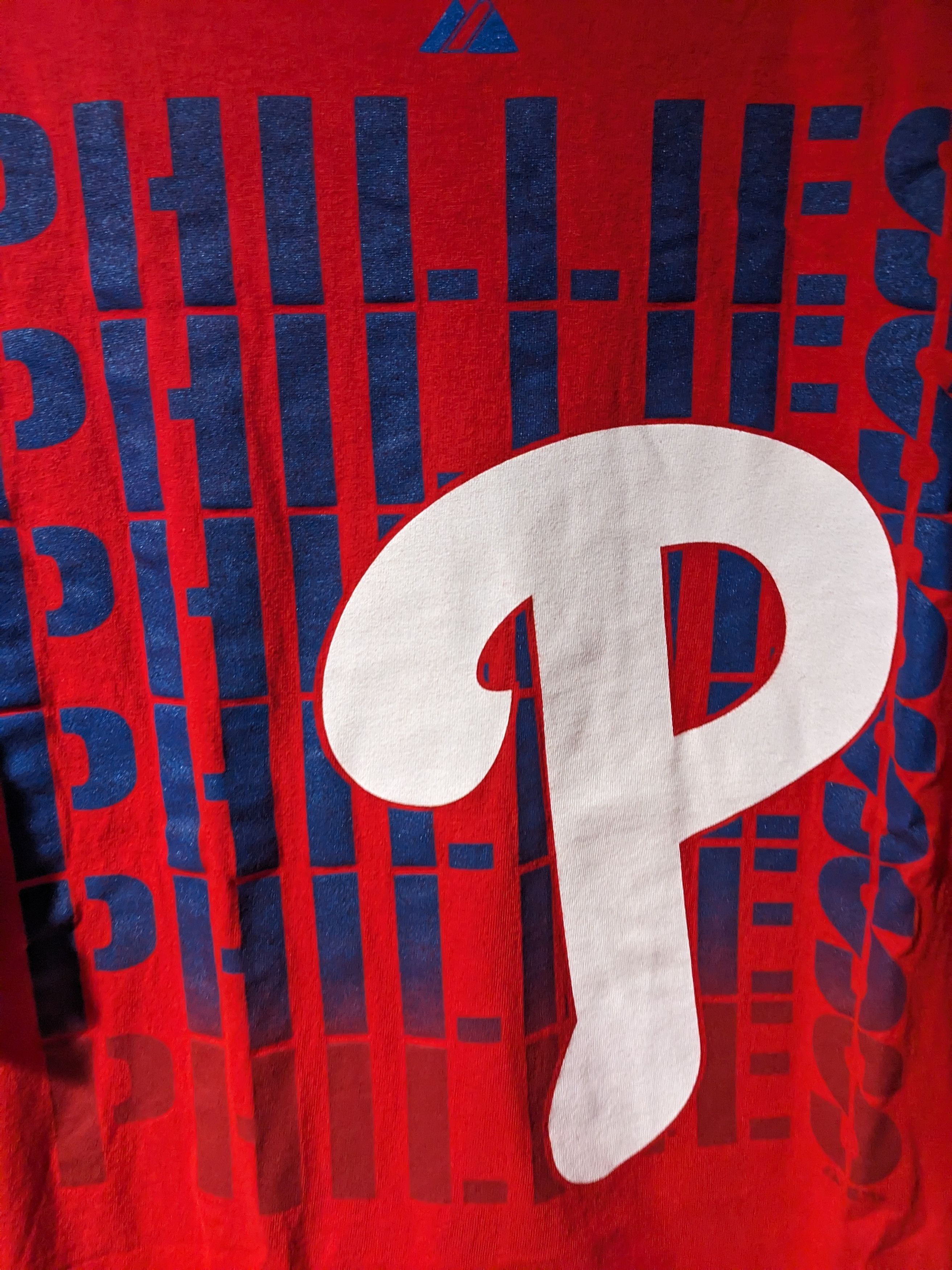 MLB × Vintage Vintage Y2K Phillies MLB Baseball Big Logo XX-Large T-Shirt Size US XXL / EU 58 / 5 - 2 Thumbnail