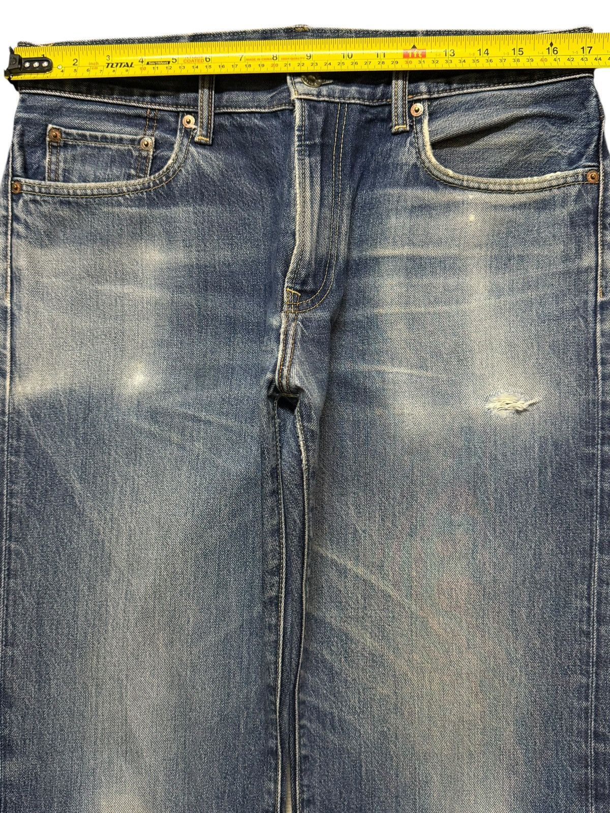 Uniqlo Vintage Y2K Japanese Uniqlo Blue Faded Wash Regular Fits Size US 33 - 9 Thumbnail